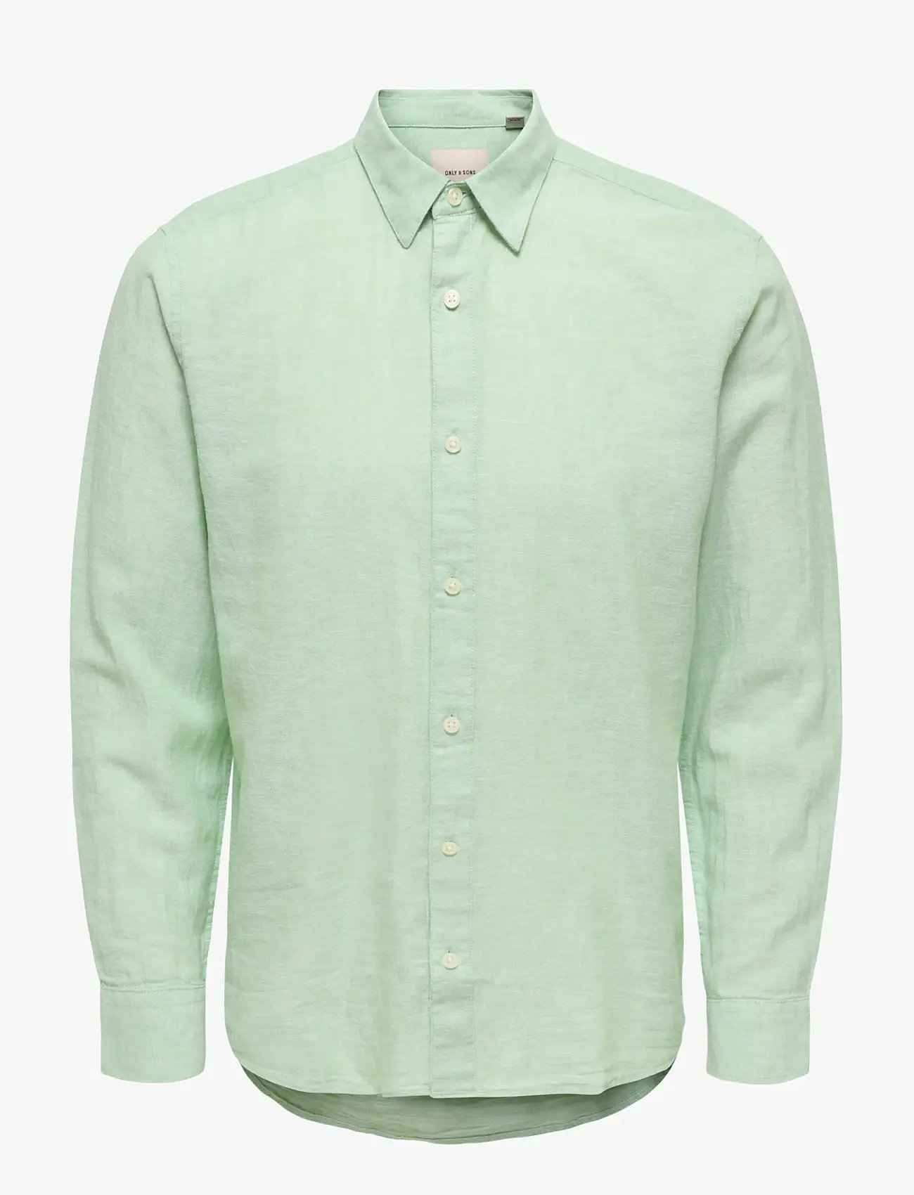 ONLY & SONS - ONSCAIDEN LIFE LS SOLID LINEN BLEND NOOS - leinenhemden - quiet green - 0