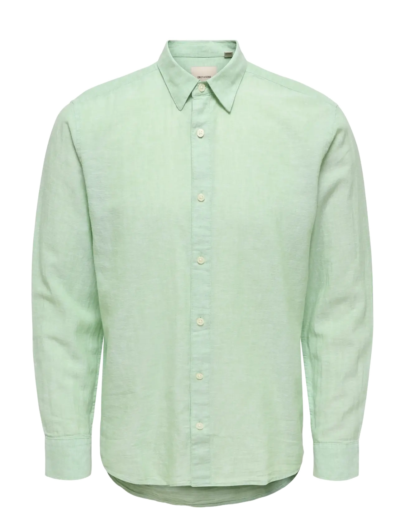 ONLY & SONS ONSCAIDEN LIFE LS SOLID LINEN BLEND NOOS - Särgid - QUIET GREEN / green