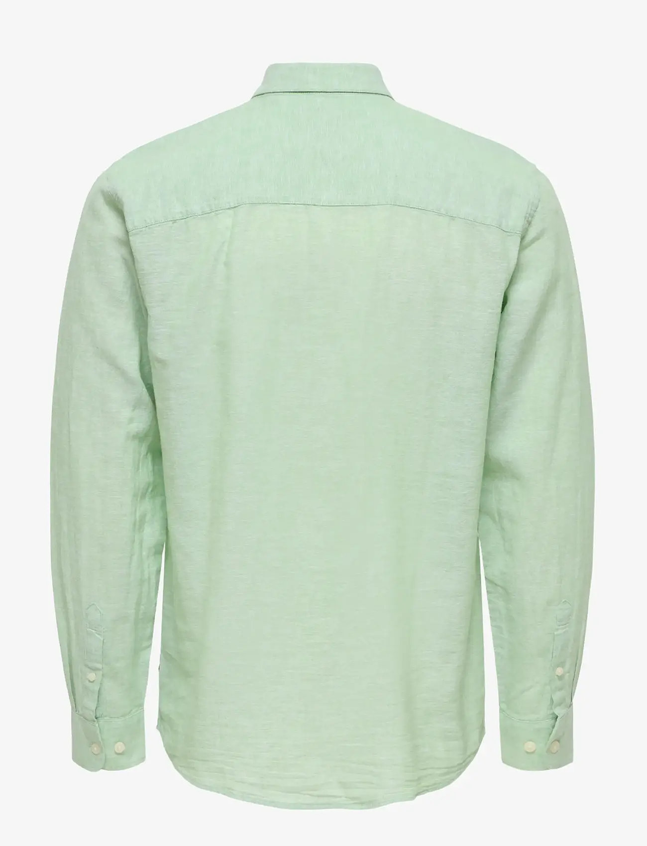 ONLY & SONS - ONSCAIDEN LIFE LS SOLID LINEN BLEND NOOS - leinenhemden - quiet green - 1