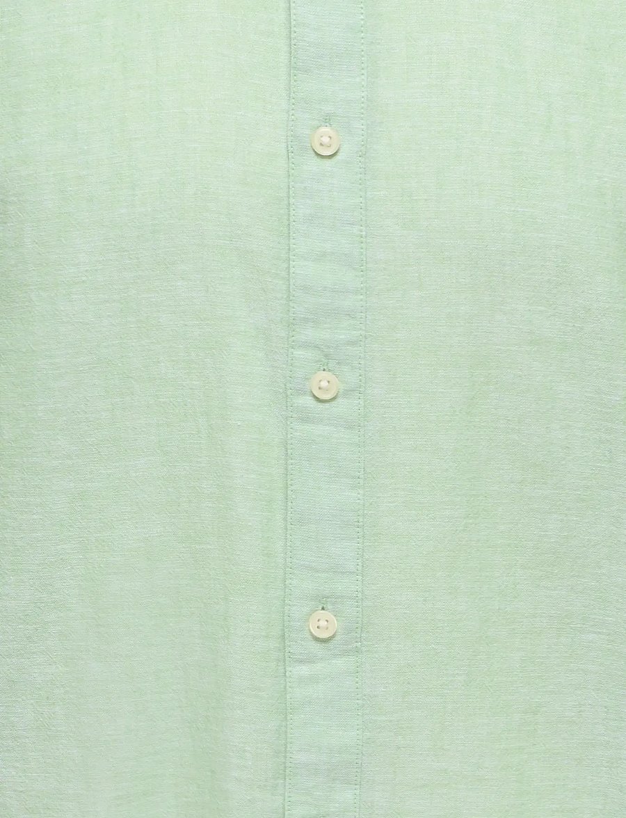 ONLY & SONS - ONSCAIDEN LIFE LS SOLID LINEN BLEND NOOS - leinenhemden - quiet green - 2