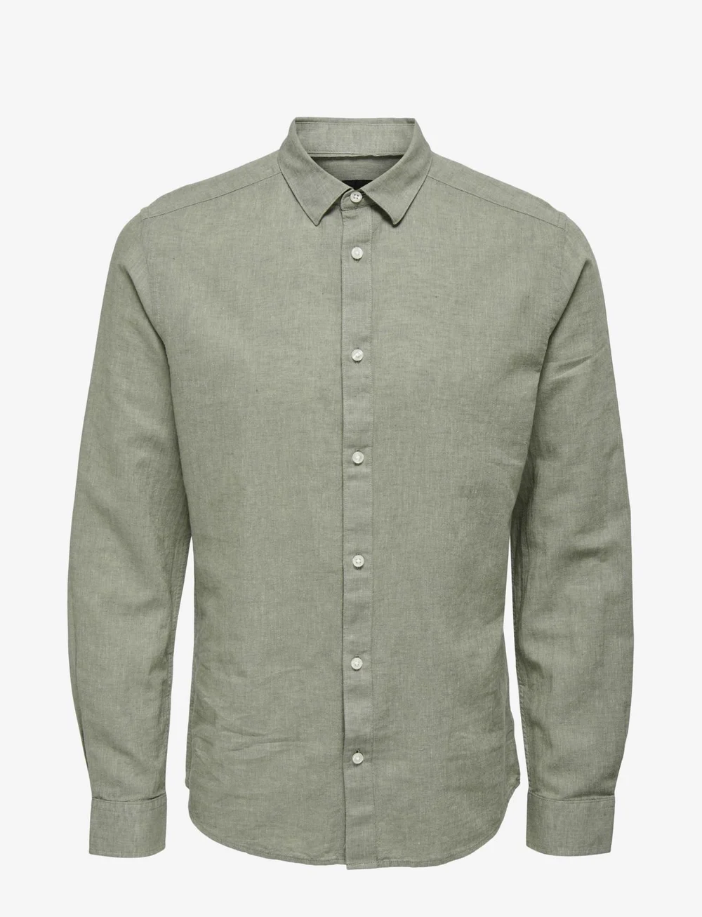 ONLY & SONS - ONSCAIDEN LIFE LS SOLID LINEN SHIRT NOOS - leinenhemden - swamp - 1