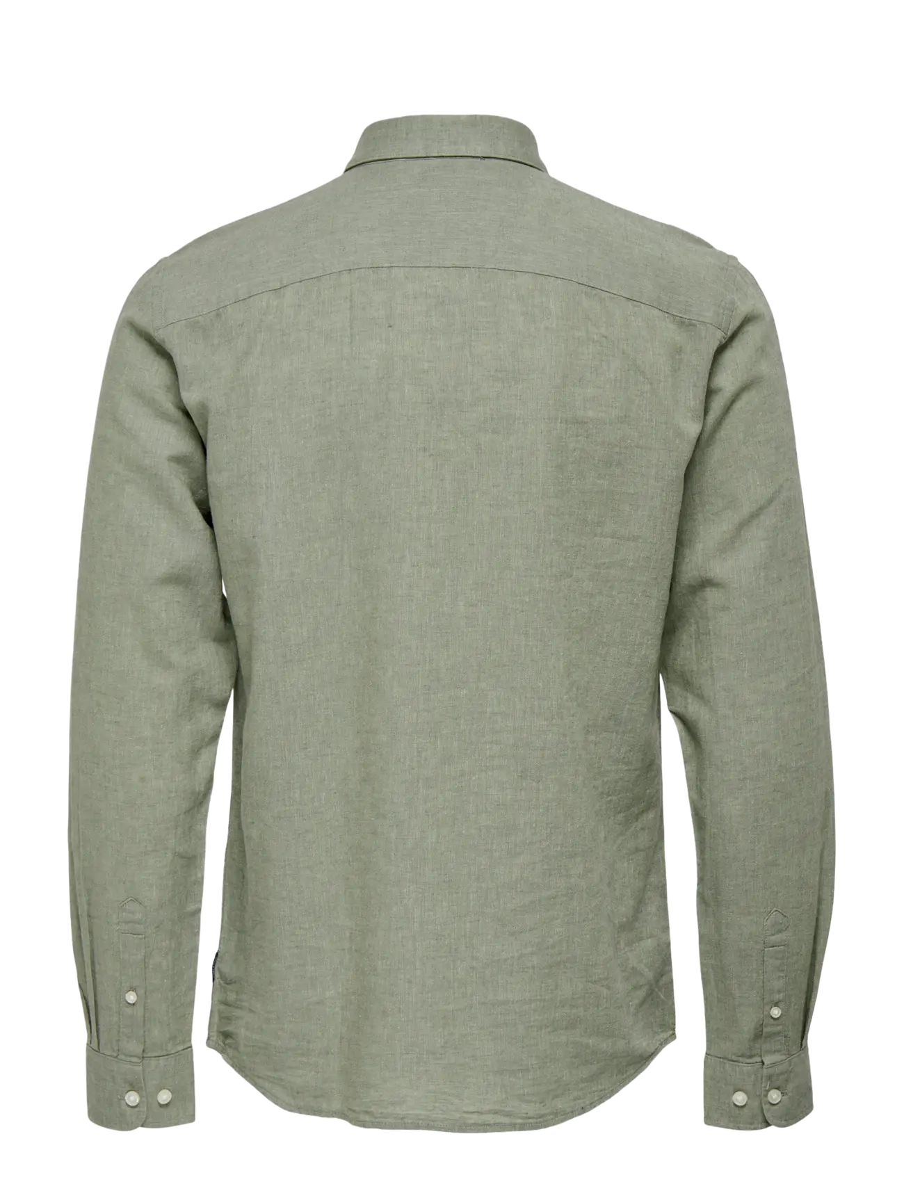 ONLY & SONS - ONSCAIDEN LIFE LS SOLID LINEN BLEND NOOS - linneskjortor - swamp - 2