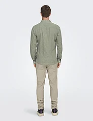 ONLY & SONS - ONSCAIDEN LS SOLID LINEN SHIRT NOOS - mažiausios kainos - swamp - 3