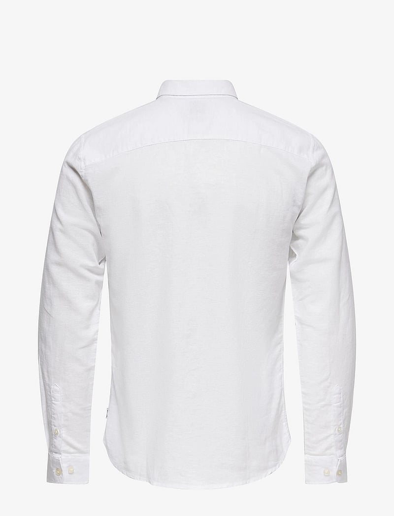 ONLY & SONS - ONSCAIDEN LIFE LS SOLID LINEN SHIRT NOOS - leinenhemden - white - 2