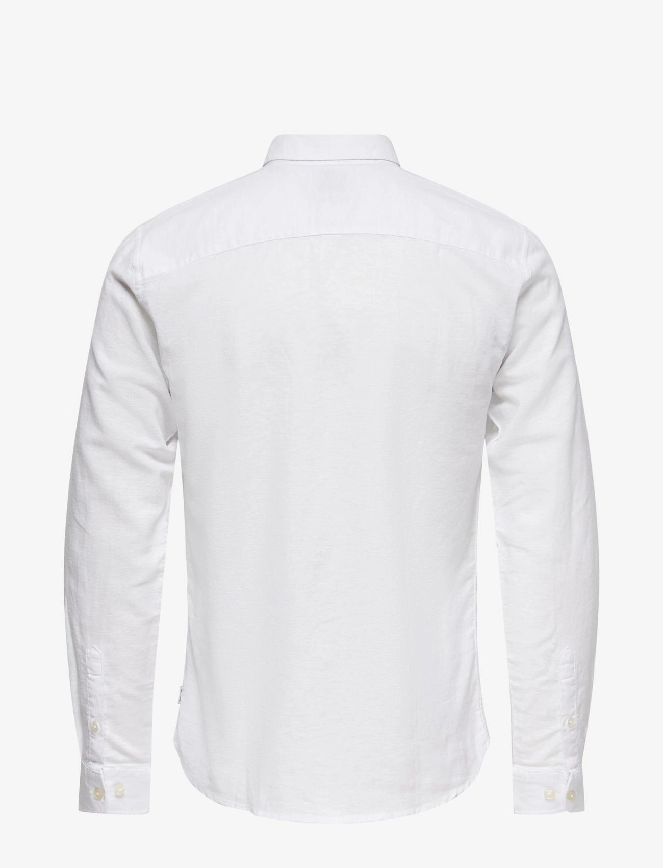 ONLY & SONS - ONSCAIDEN LIFE LS SOLID LINEN BLEND NOOS - leinenhemden - white - 2