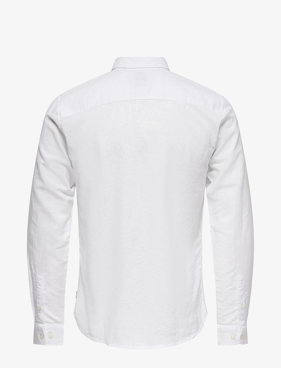 ONLY & SONS - ONSCAIDEN LIFE LS SOLID LINEN BLEND NOOS - leinenhemden - white - 2