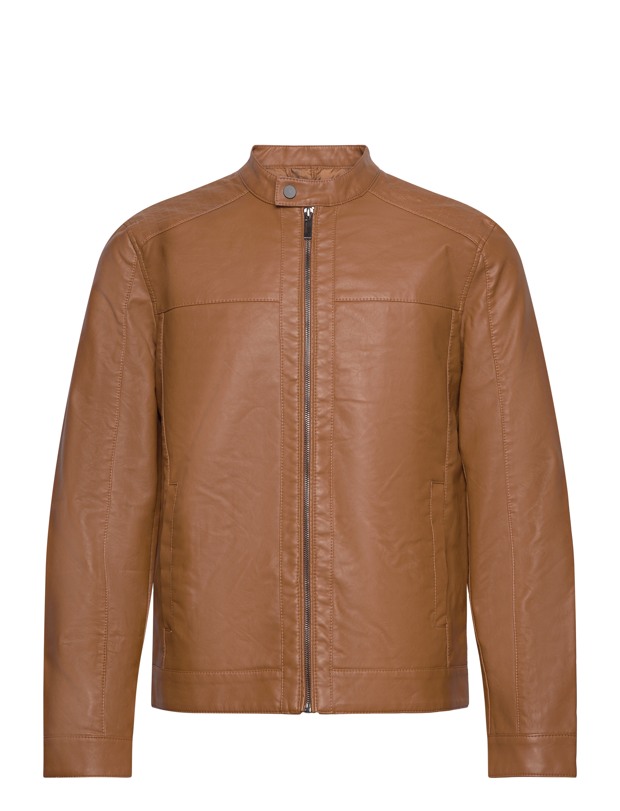 ONLY & SONS - ONSMIKE PU RACER JACKET OTW NOOS - cognac - 1