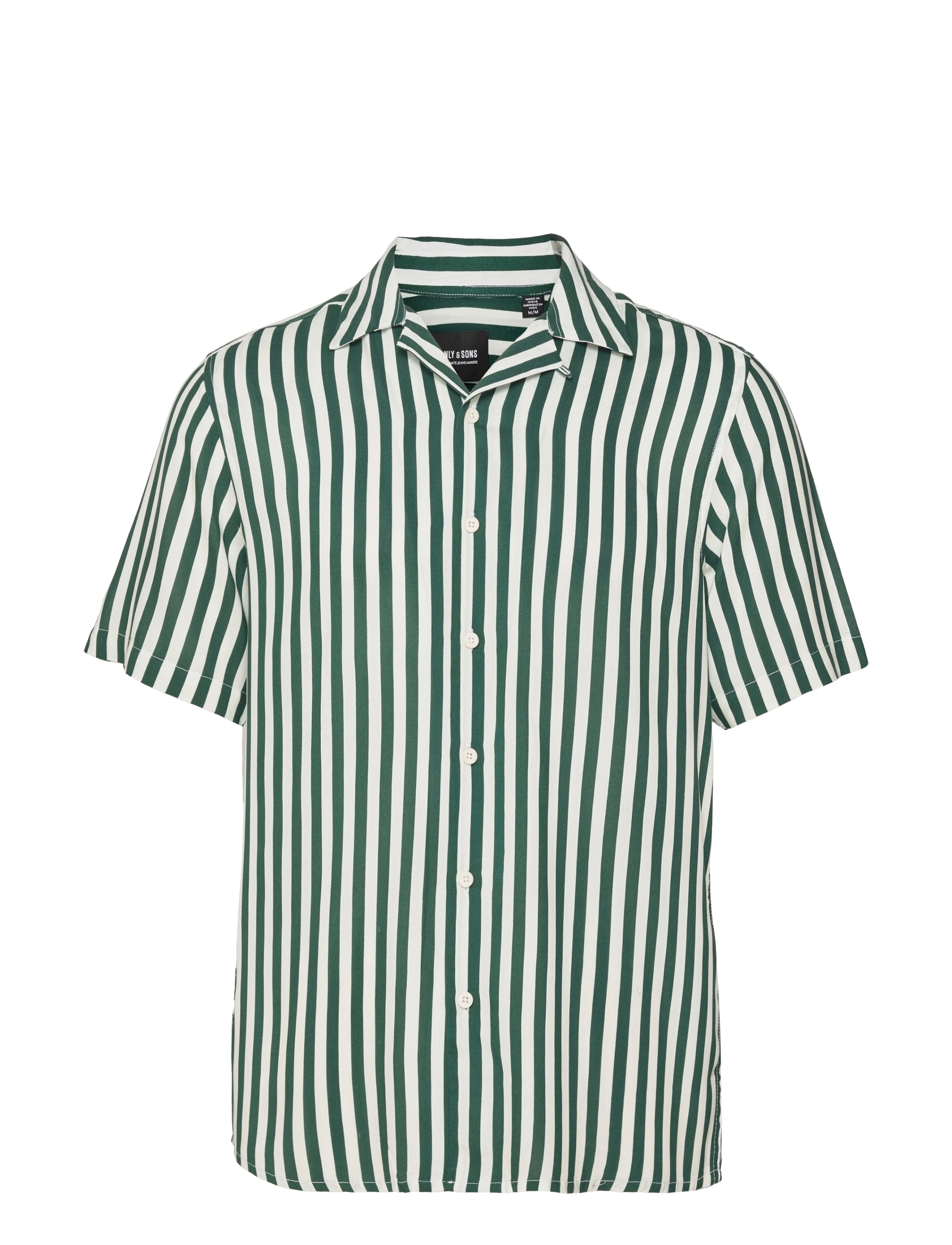 ONLY & SONS - ONSWAYNE LIFE SS VISCOSE SHIRT NOOS - kortærmede skjorter - dark green - 1