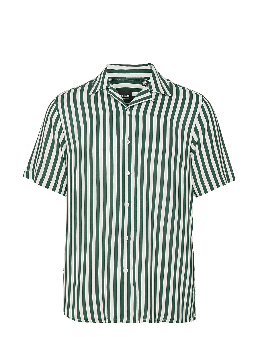 ONLY & SONS - ONSWAYNE LIFE SS VISCOSE SHIRT NOOS - stutterma skyrtur - dark green - 1