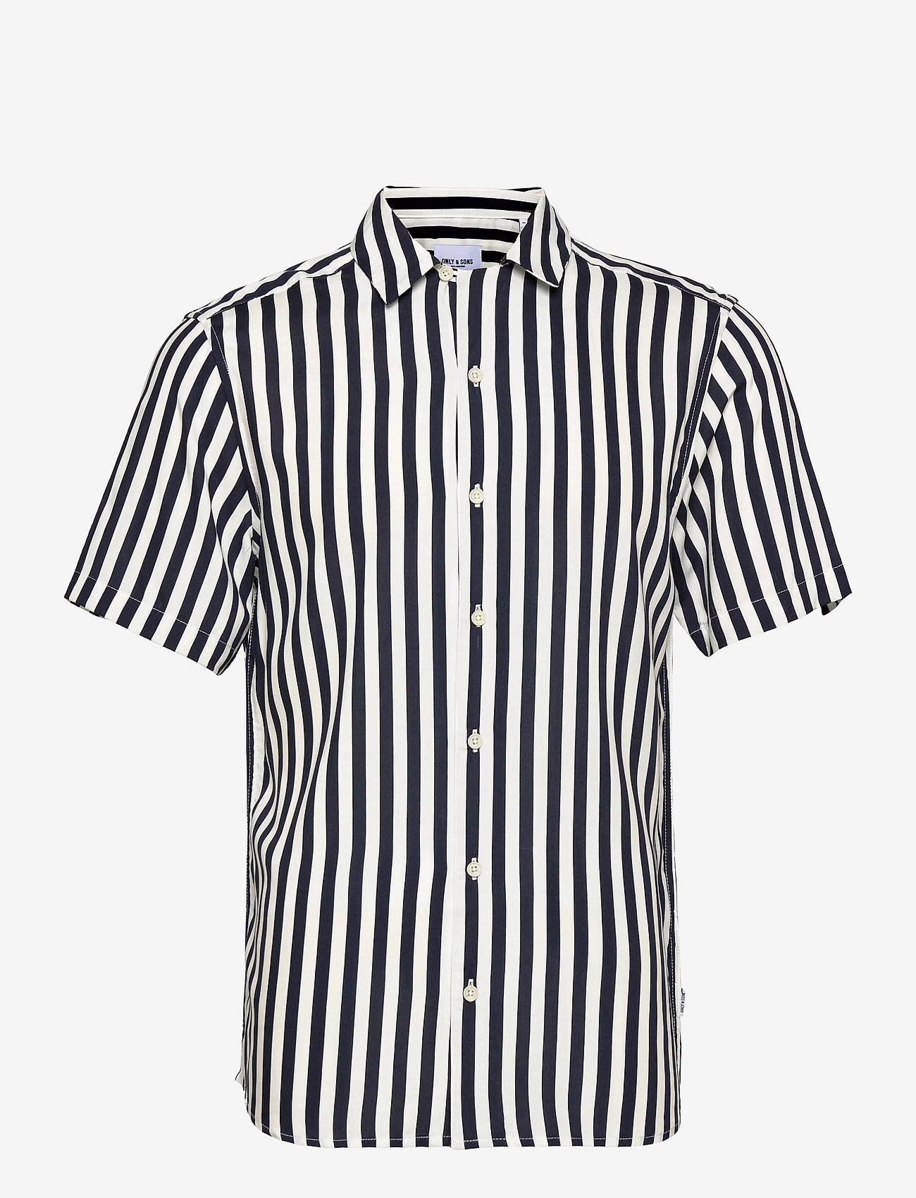 ONLY & SONS - ONSWAYNE LIFE SS VISCOSE SHIRT NOOS - kortærmede t-shirts - dress blues - 0