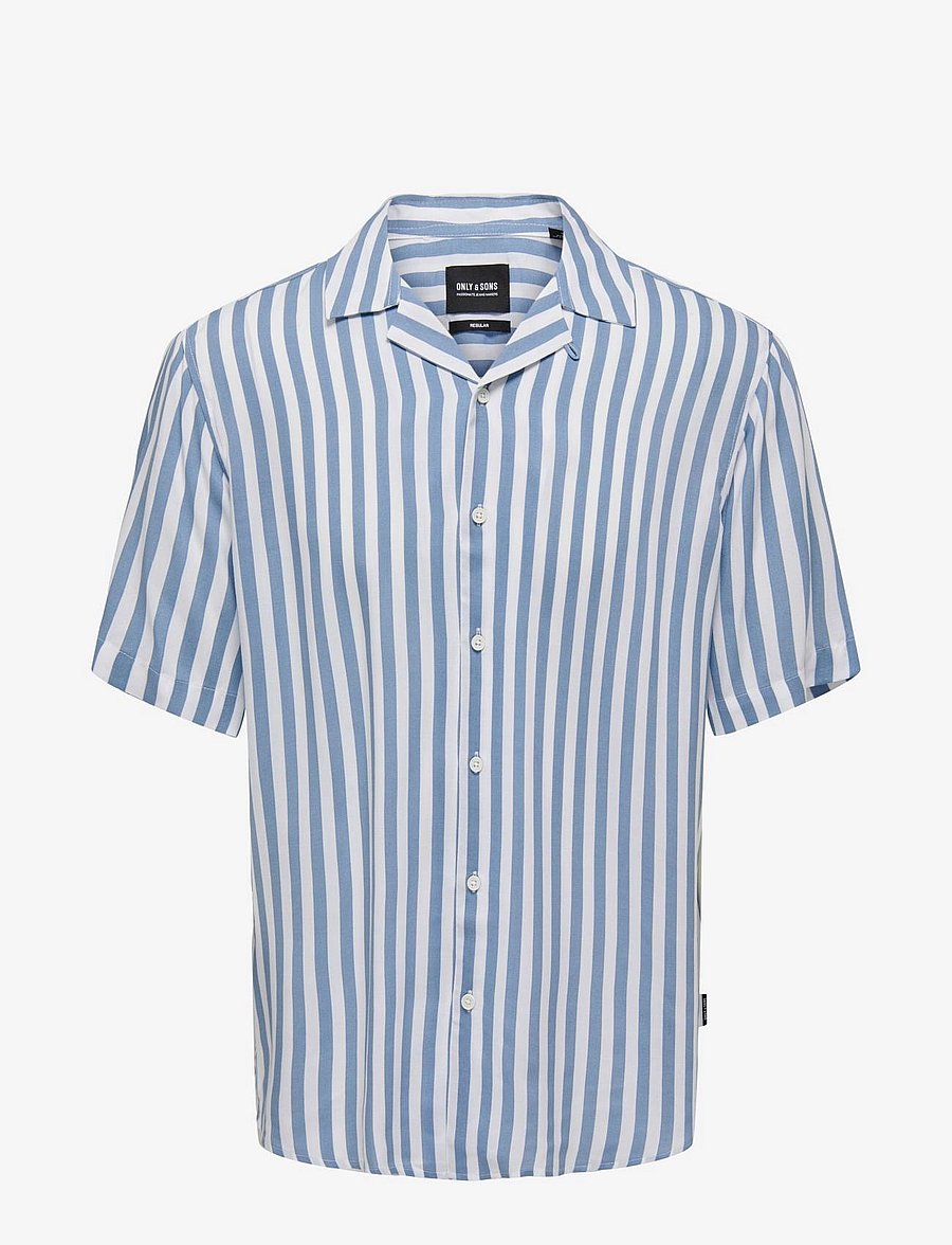 ONLY & SONS - ONSWAYNE LIFE SS VISCOSE SHIRT NOOS - stutterma skyrtur - mountain spring - 1