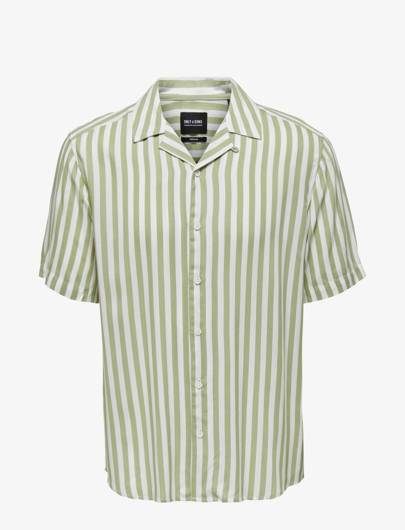 ONLY & SONS ONSWAYNE LIFE SS VISCOSE SHIRT NOOS - Skjortor - SWAMP / green