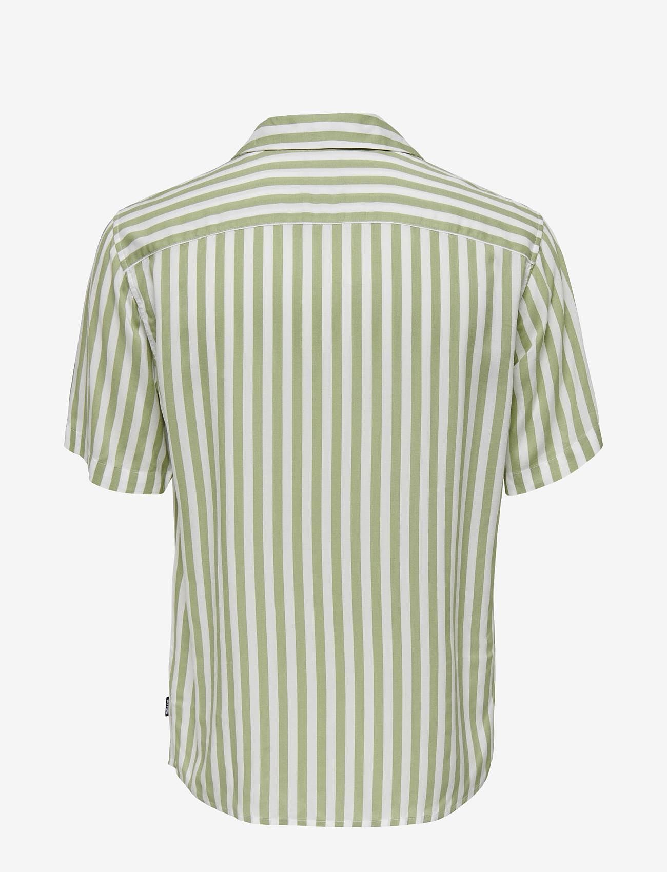 ONLY & SONS - ONSWAYNE LIFE SS VISCOSE SHIRT NOOS - kortærmede skjorter - swamp - 2