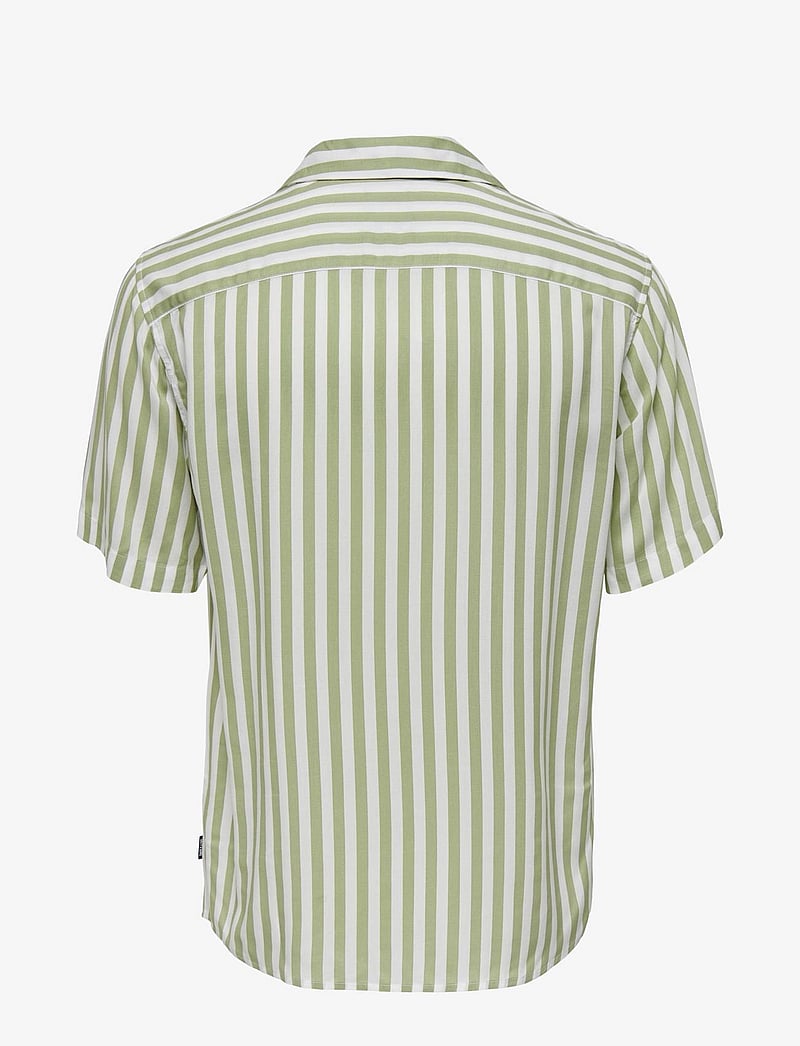 ONLY & SONS - ONSWAYNE LIFE SS VISCOSE SHIRT NOOS - kortærmede skjorter - swamp - 2