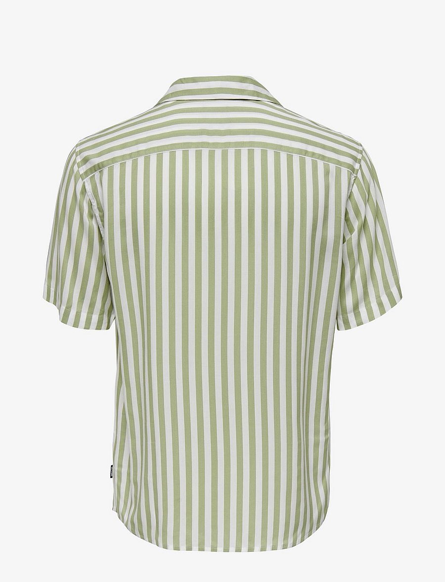ONLY & SONS - ONSWAYNE LIFE SS VISCOSE SHIRT NOOS - stutterma skyrtur - swamp - 2