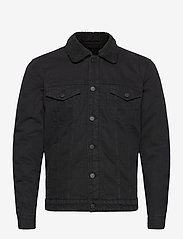 ONLY & SONS - ONSLOUIS LIFE JACKET BLACK PK 3592 - spring jackets - black denim - 0