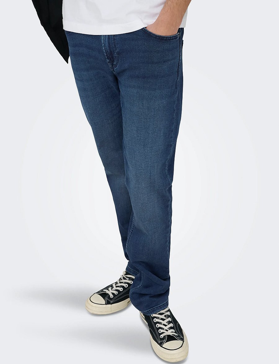 ONLY & SONS - ONSLOOM SLIM JOG 3631 PIM DNM NOOS - slim-fit jeans - blue denim - 4