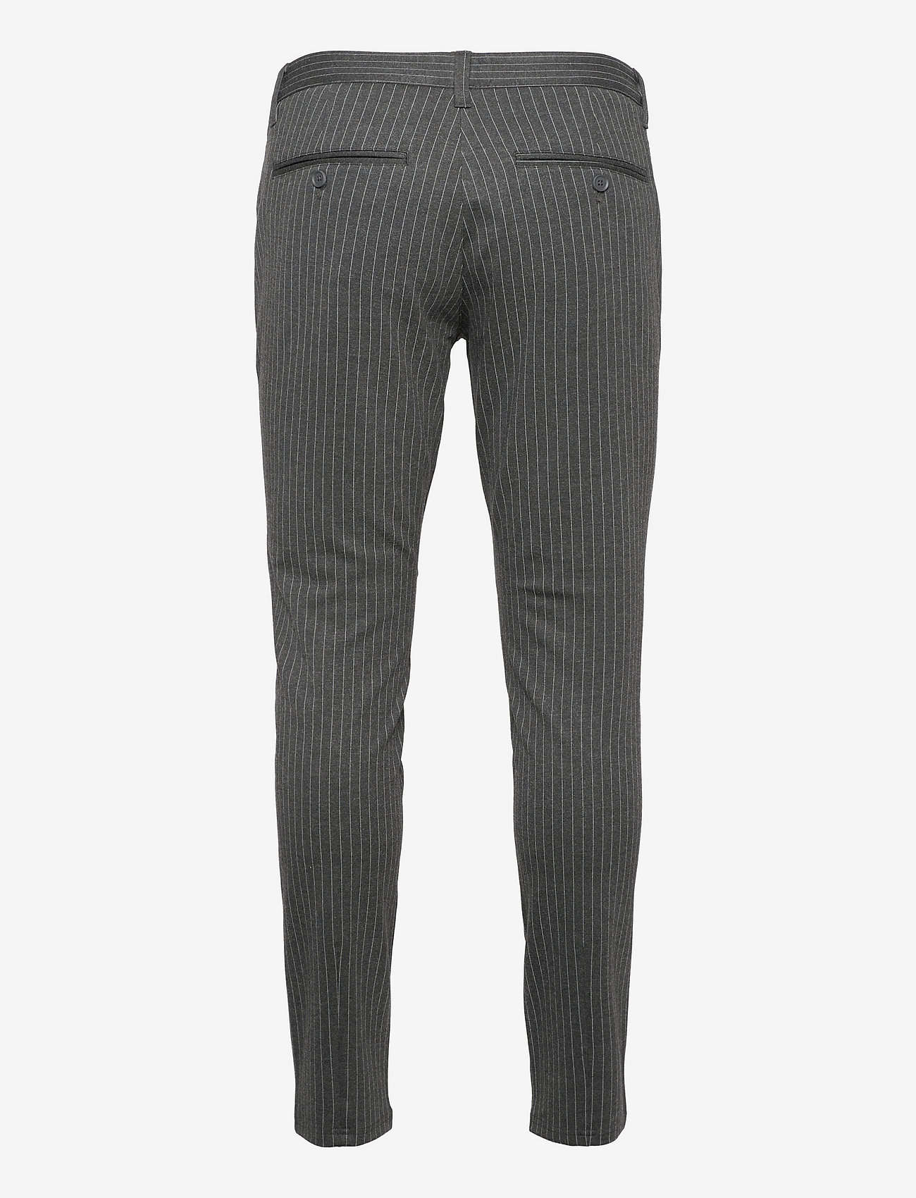 ONLY & SONS - ONSMARK PANT STRIPE GW 3727 NOOS - suit trousers - dark grey melange - 1