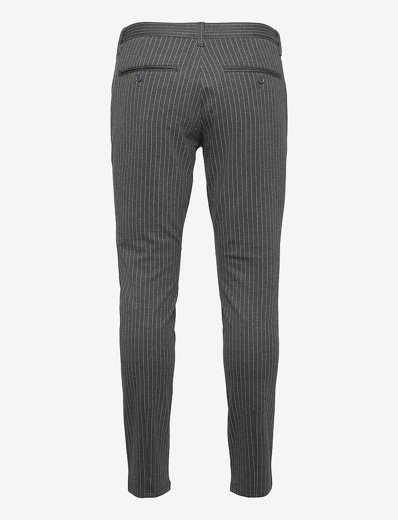 ONLY & SONS - ONSMARK PANT STRIPE GW 3727 - anzugshosen - dark grey melange - 2