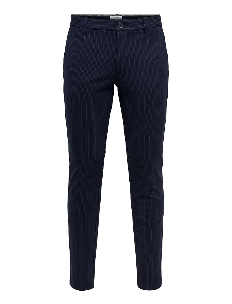 ONLY & SONS - ONSMARK PANT STRIPE GW 3727 NOOS - Ülikonnapüksid - night sky - 1