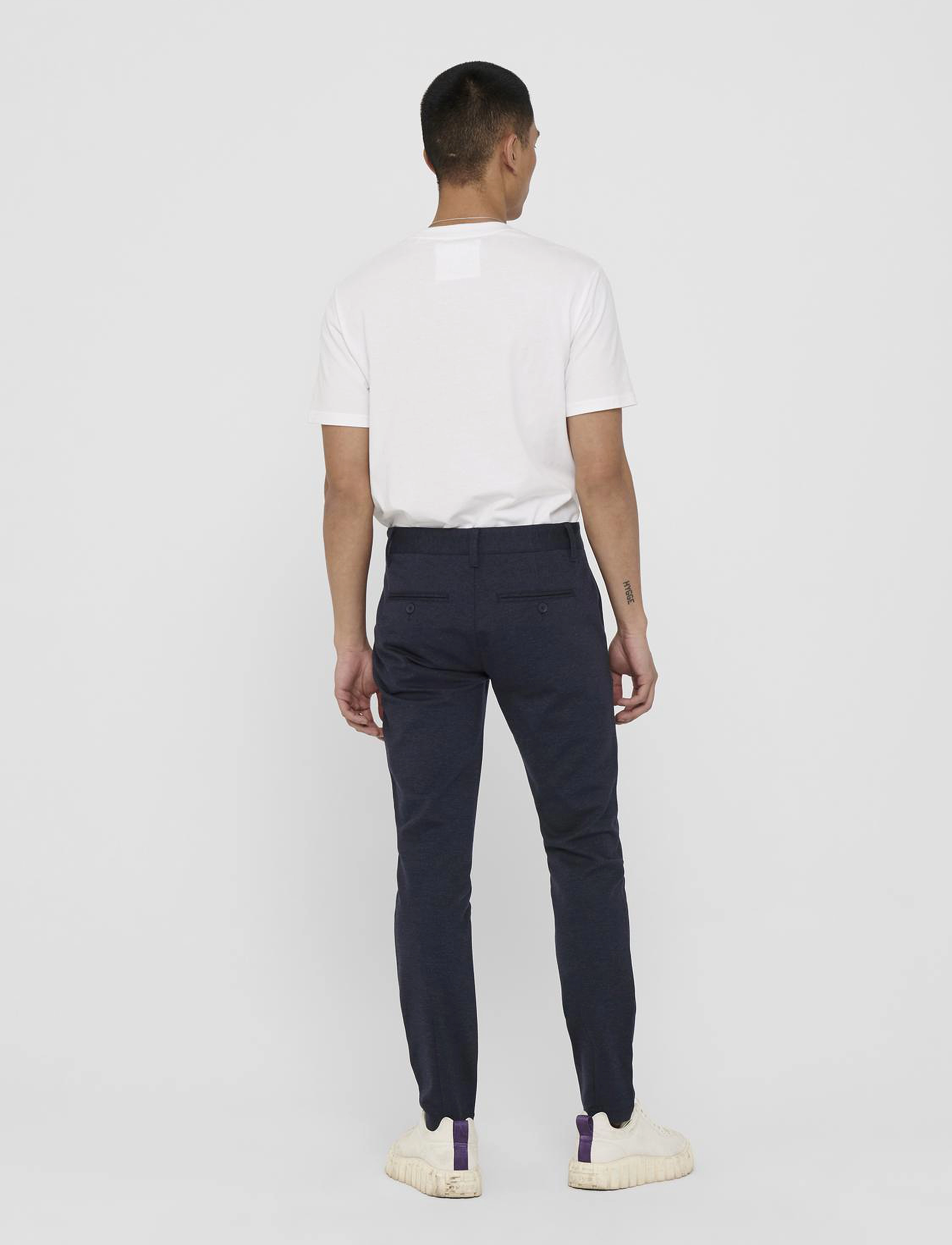 ONLY & SONS - ONSMARK TAP PANT MELANGE GD 5833 - dress blues - 3