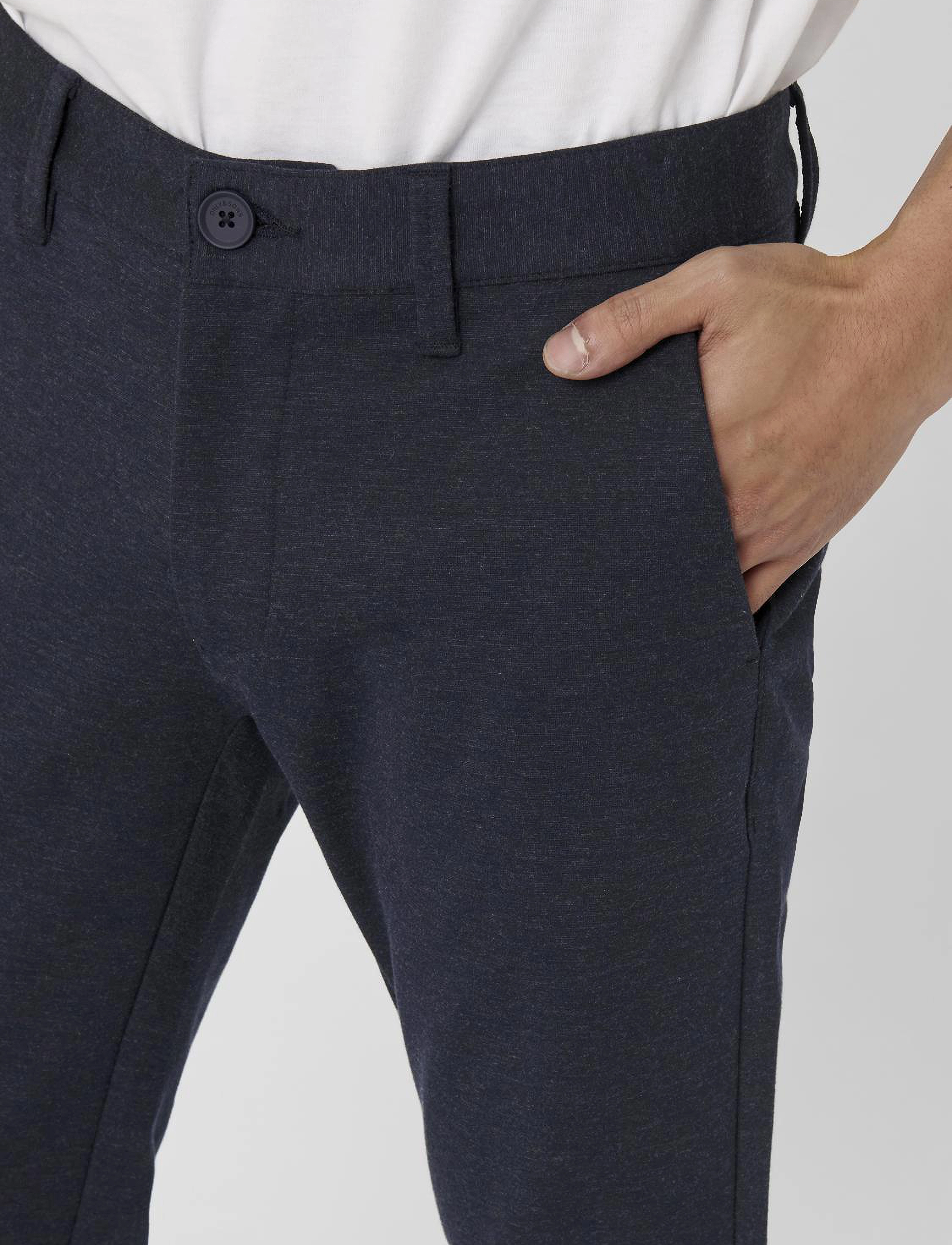 ONLY & SONS - ONSMARK TAP PANT MELANGE GD 5833 - dress blues - 5