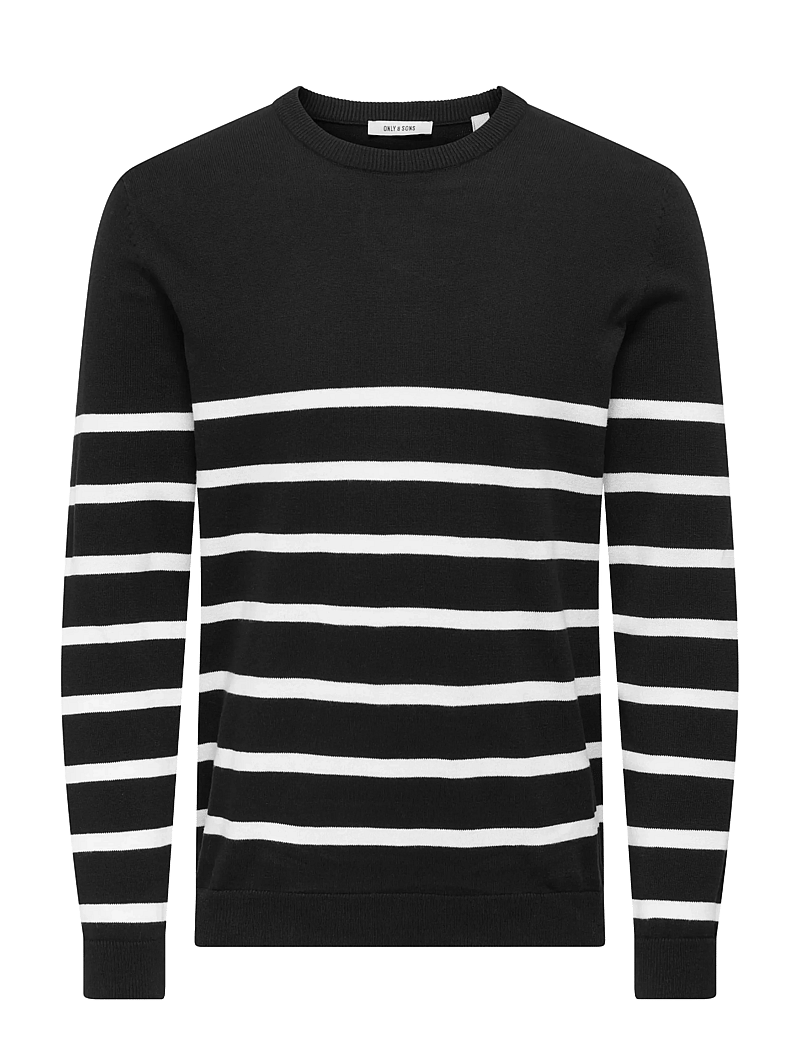 ONLY & SONS - ONSALEX REG 12 CREW KNIT NOOS - rund hals - black - 1