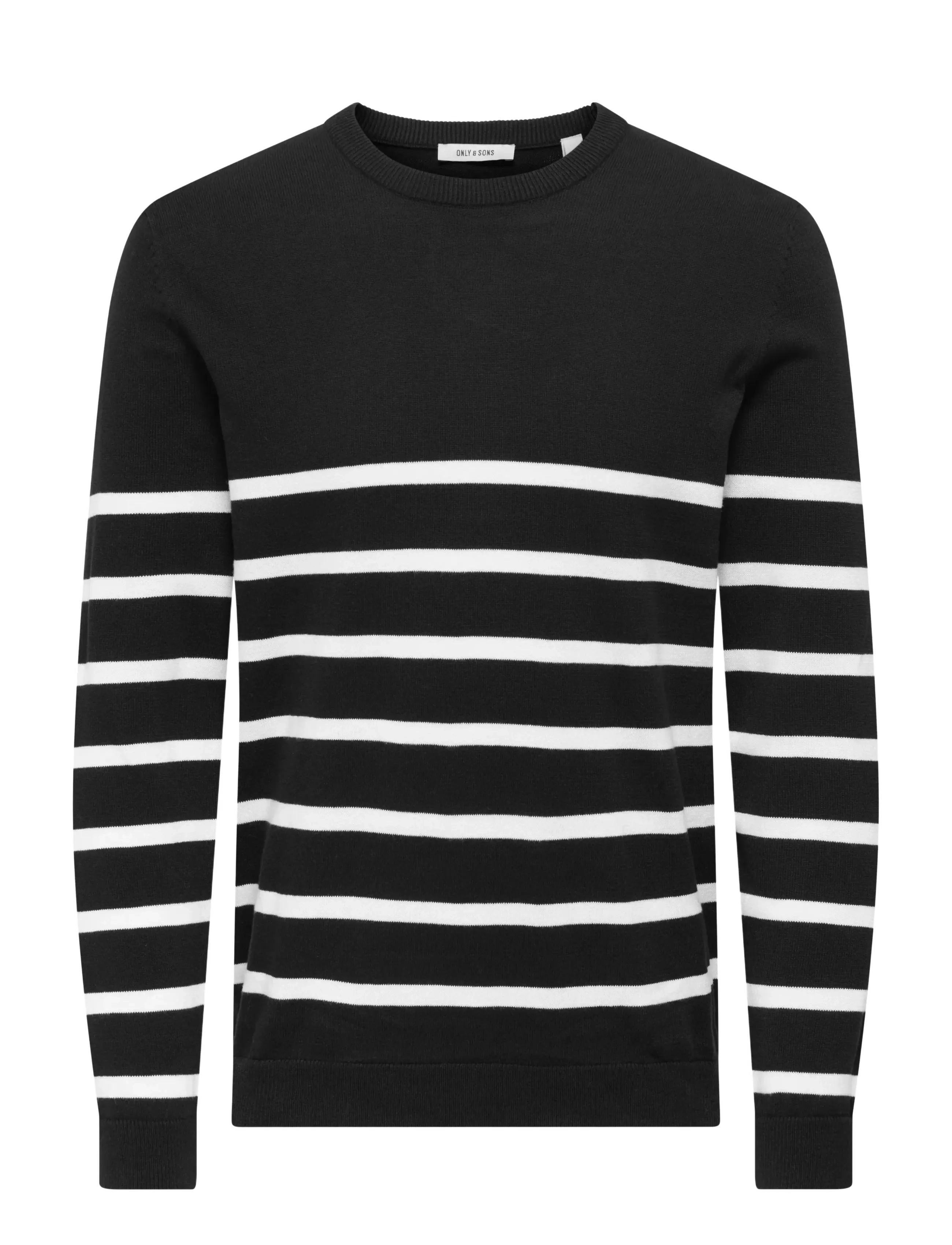 ONLY & SONS ONSALEX REG 12 CREW KNIT NOOS - Rundhals - BLACK / black