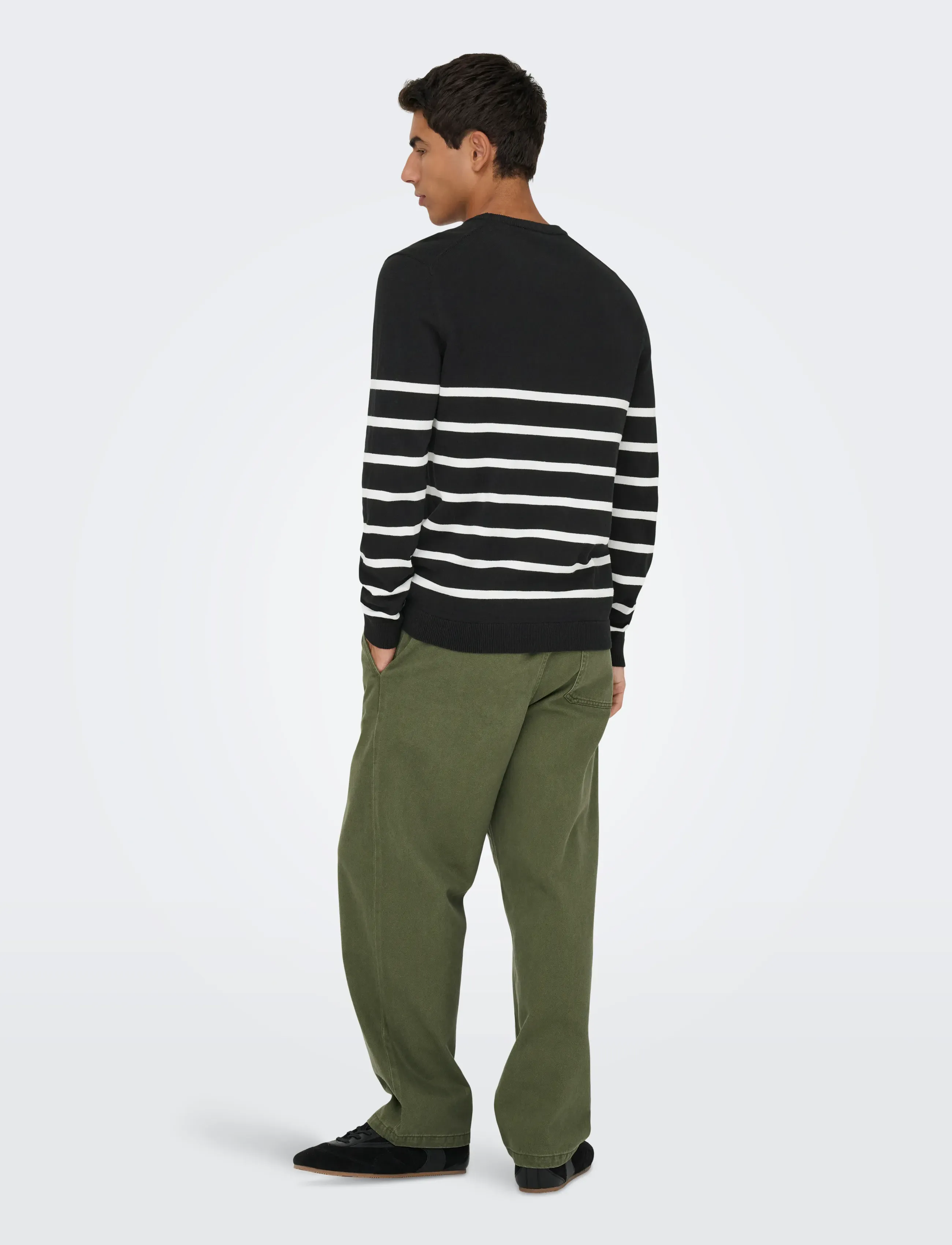 ONLY & SONS - ONSALEX REG 12 CREW KNIT NOOS - rundhals - black - 2