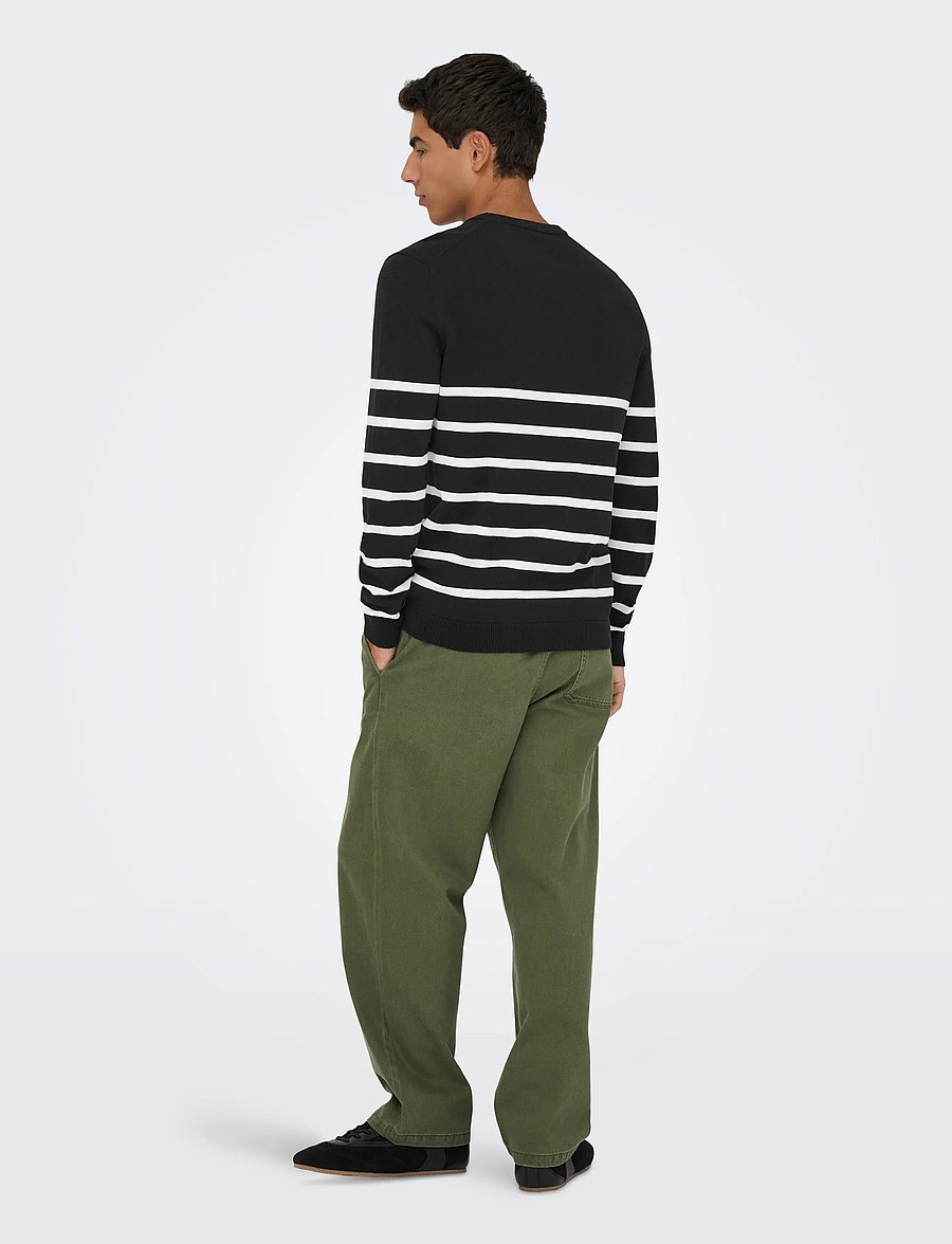 ONLY & SONS - ONSALEX REG 12 CREW KNIT NOOS - rundhals - black - 2