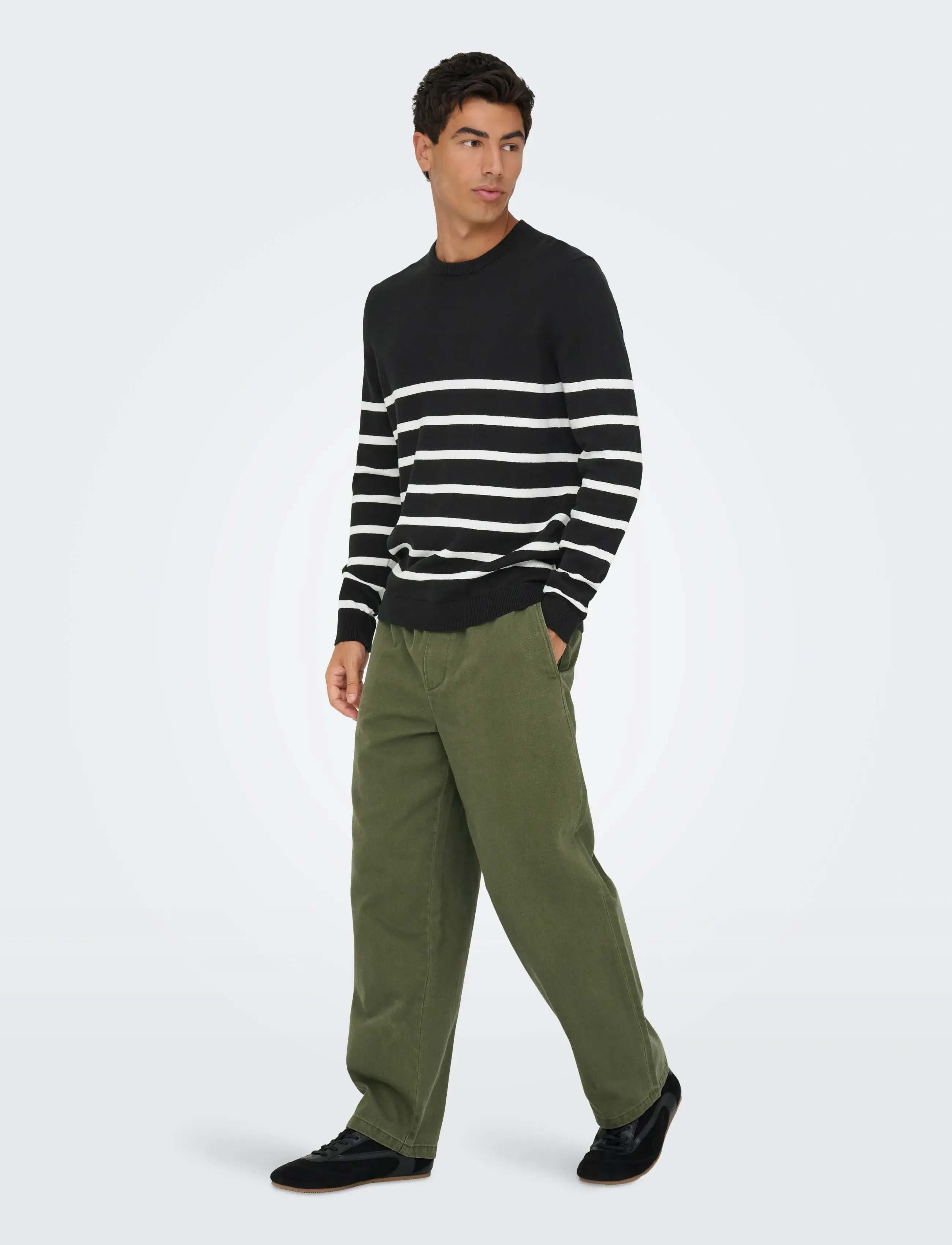 ONLY & SONS - ONSALEX REG 12 CREW KNIT NOOS - rundhals - black - 3
