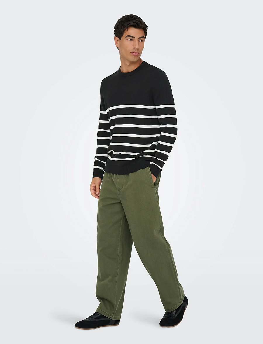 ONLY & SONS - ONSALEX REG 12 CREW KNIT NOOS - rundhals - black - 3