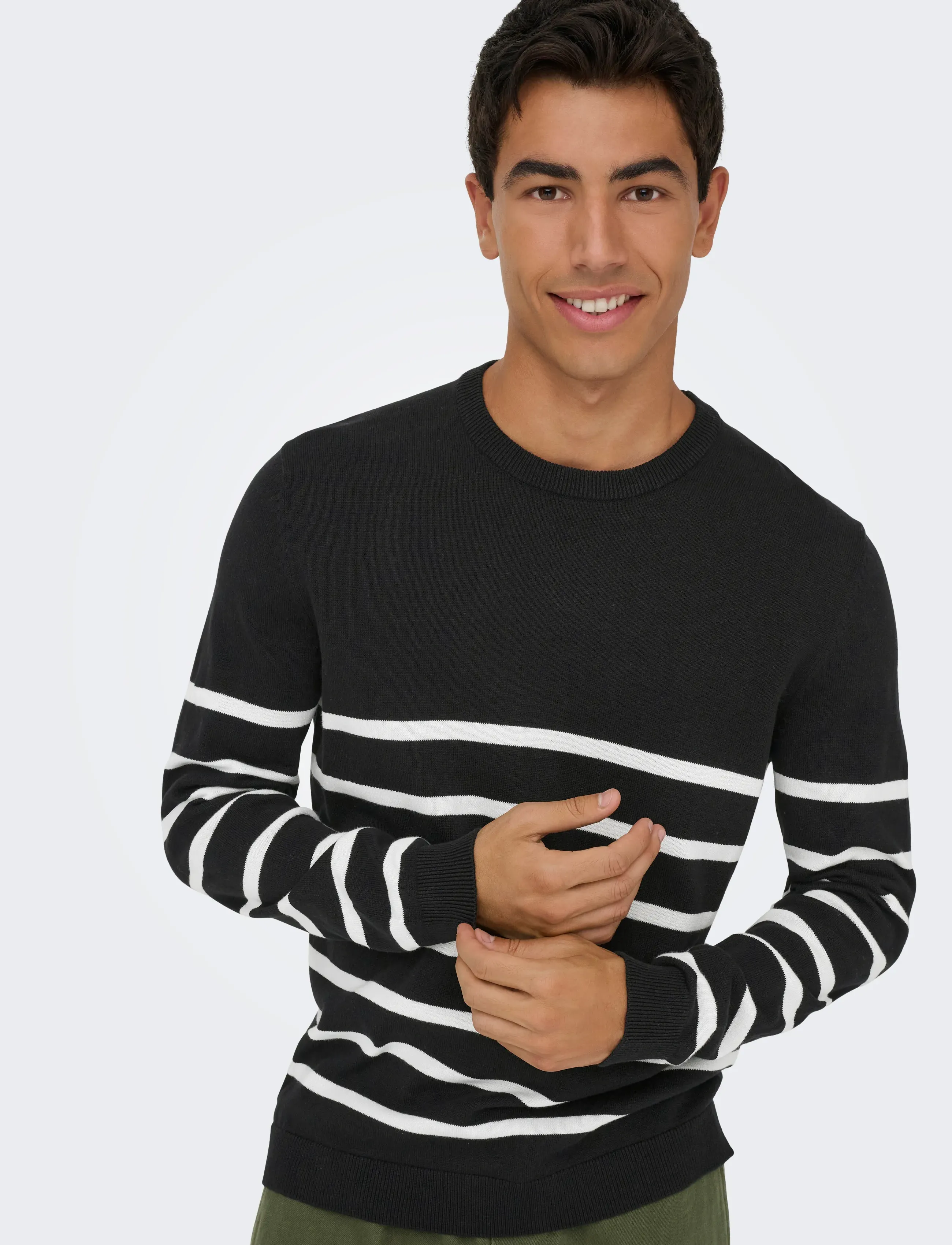 ONLY & SONS - ONSALEX REG 12 CREW KNIT NOOS - rundhals - black - 4
