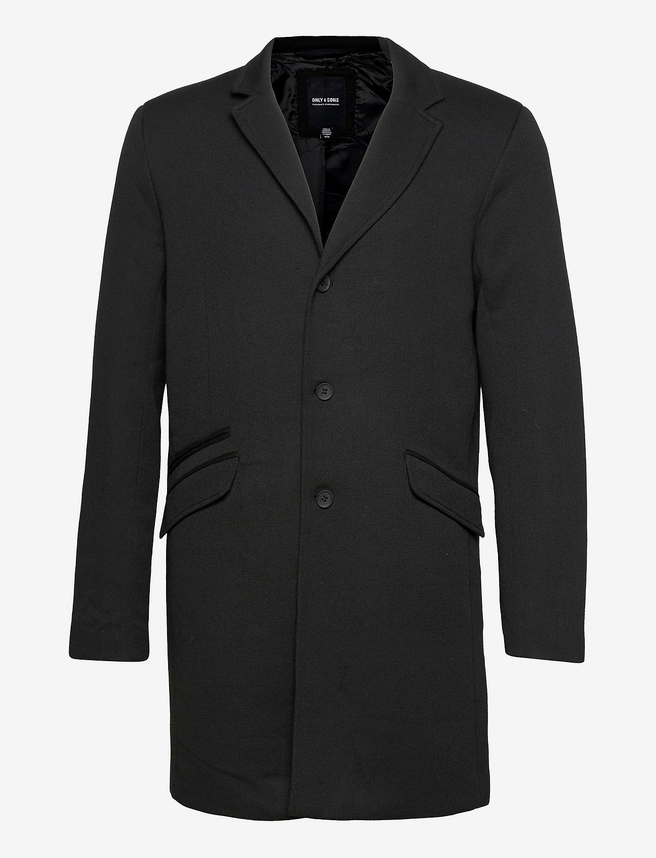 ONLY & SONS - ONSJULIAN KING COAT IN OTW VD - light coats - black - 0