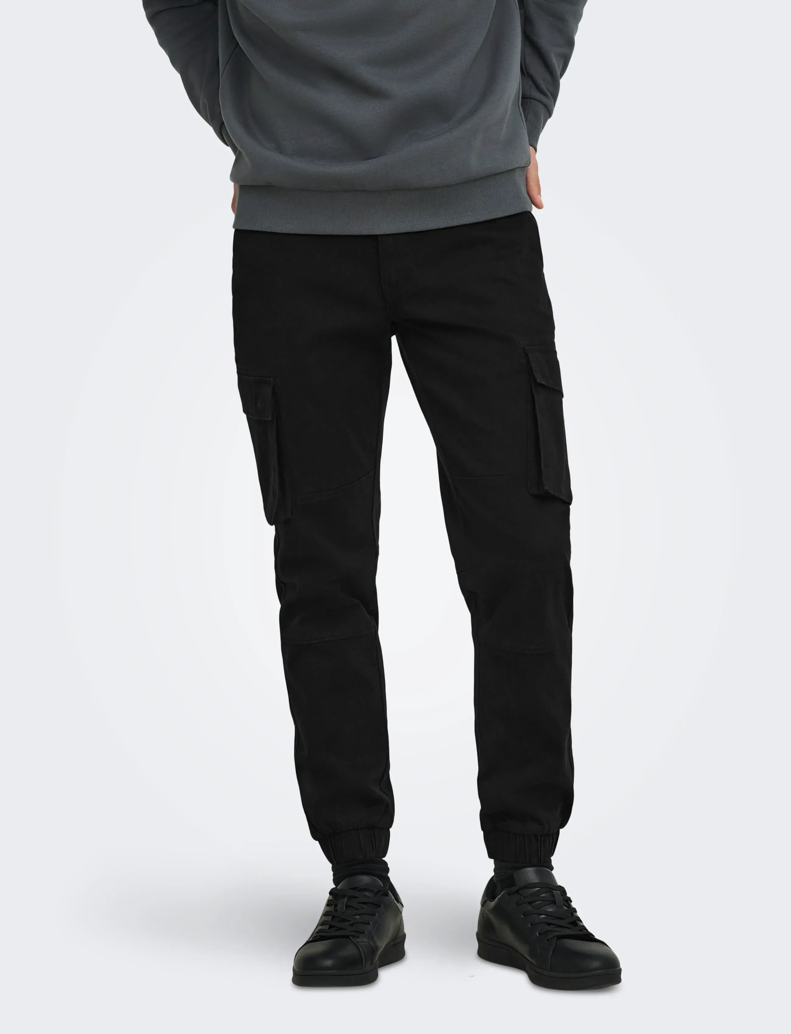 ONLY & SONS - ONSCAM STAGE CARGO CUFF LIFE 6687 NOOS - cargohosen - black - 1
