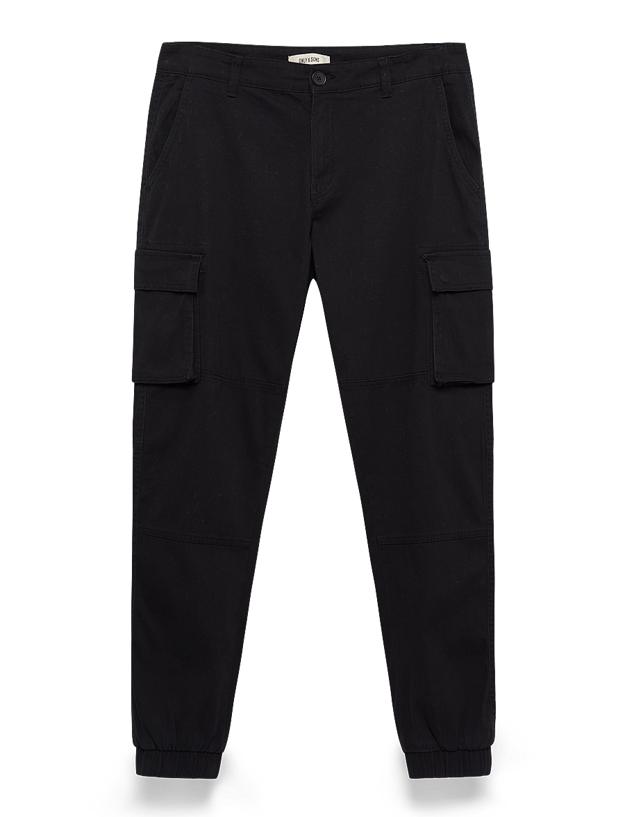 ONLY & SONS - ONSCAM STAGE CARGO CUFF LIFE 6687 NOOS - cargohosen - black - 2