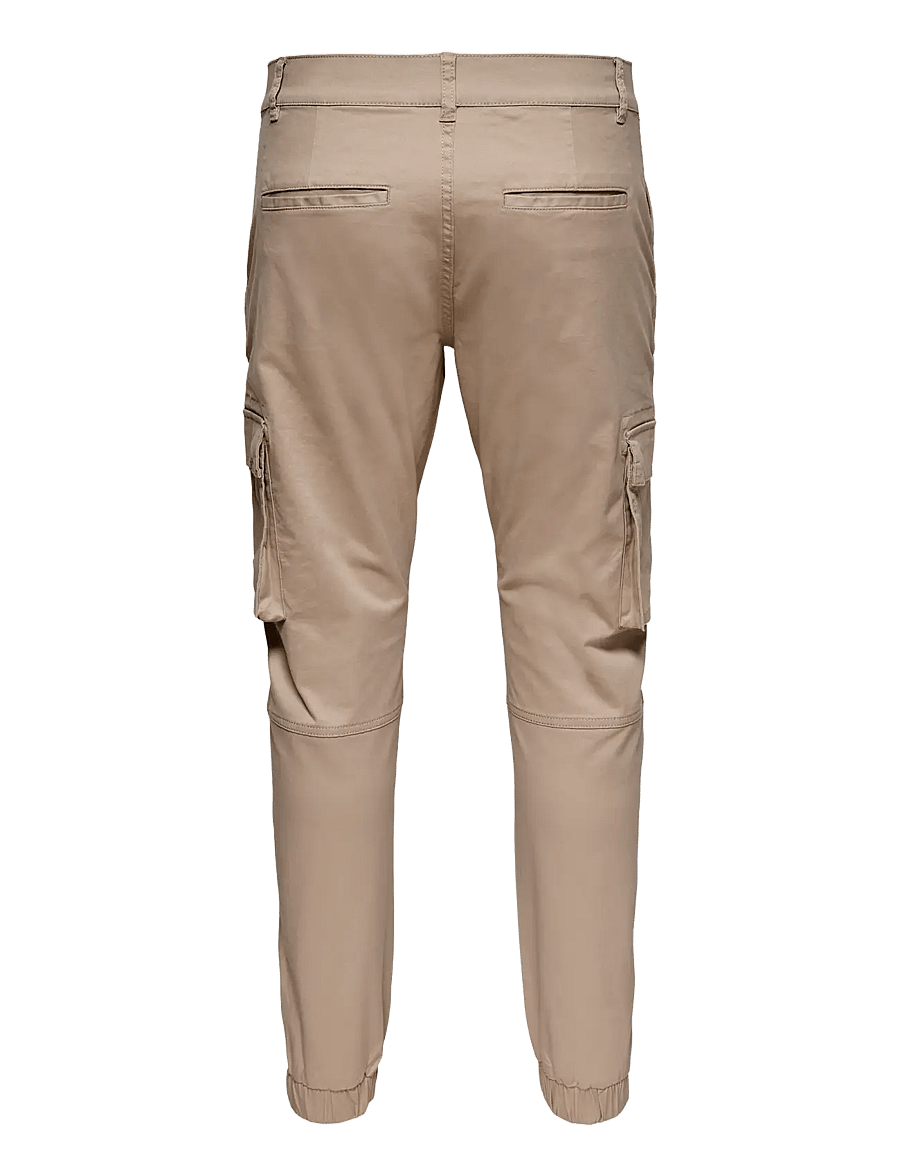 ONLY & SONS - ONSCAM STAGE CARGO CUFF LIFE 6687 NOOS - cargo-püksid - chinchilla - 2