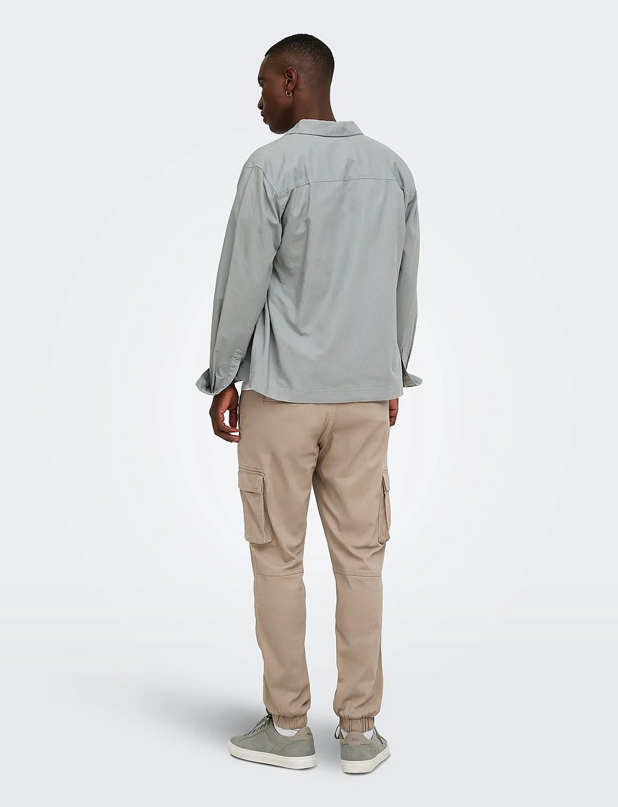 ONLY & SONS - ONSCAM STAGE CARGO CUFF LIFE 6687 NOOS - cargobyxor - chinchilla - 3