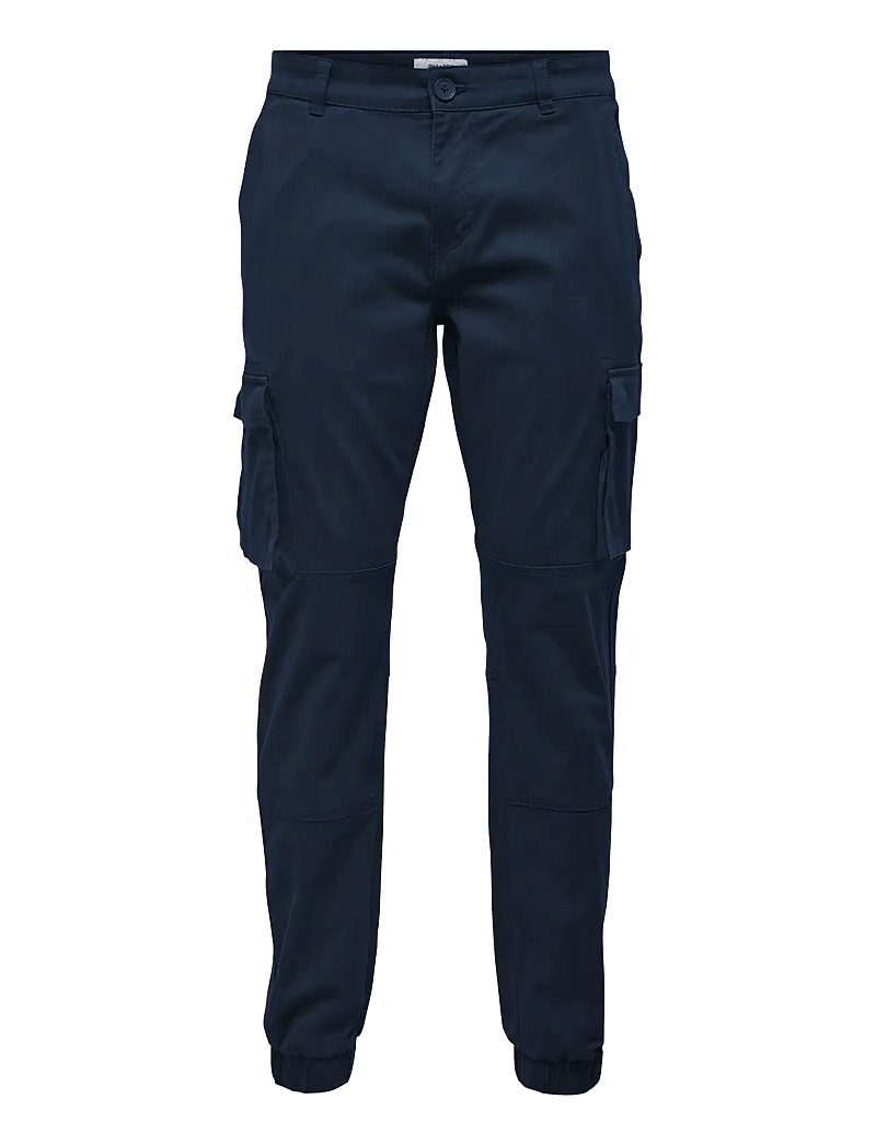 ONLY & SONS - ONSCAM STAGE CARGO CUFF LIFE 6687 NOOS - cargobyxor - dress blues - 1