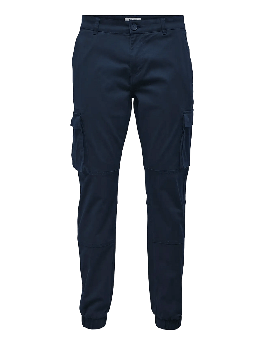 ONLY & SONS - ONSCAM STAGE CARGO CUFF LIFE 6687 NOOS - cargobukser - dress blues - 1