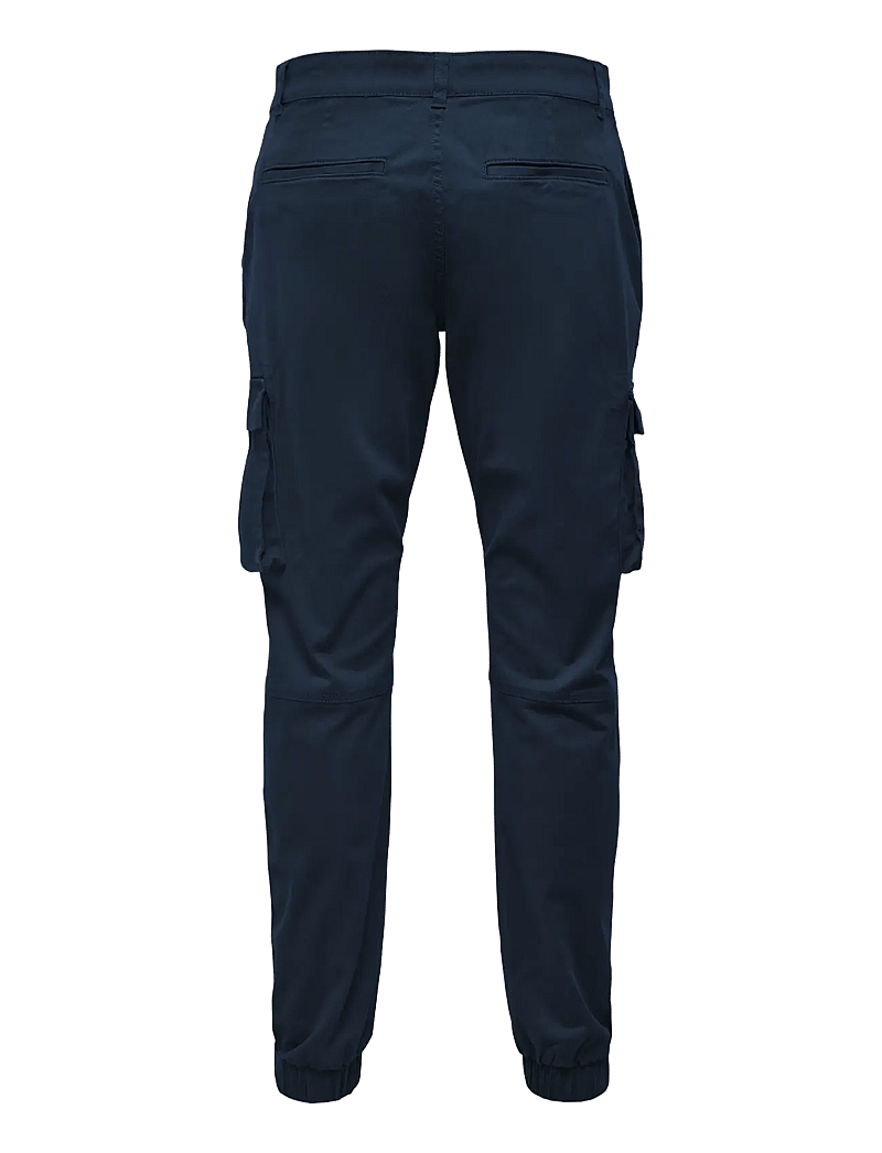 ONLY & SONS - ONSCAM STAGE CARGO CUFF LIFE 6687 NOOS - cargobyxor - dress blues - 2