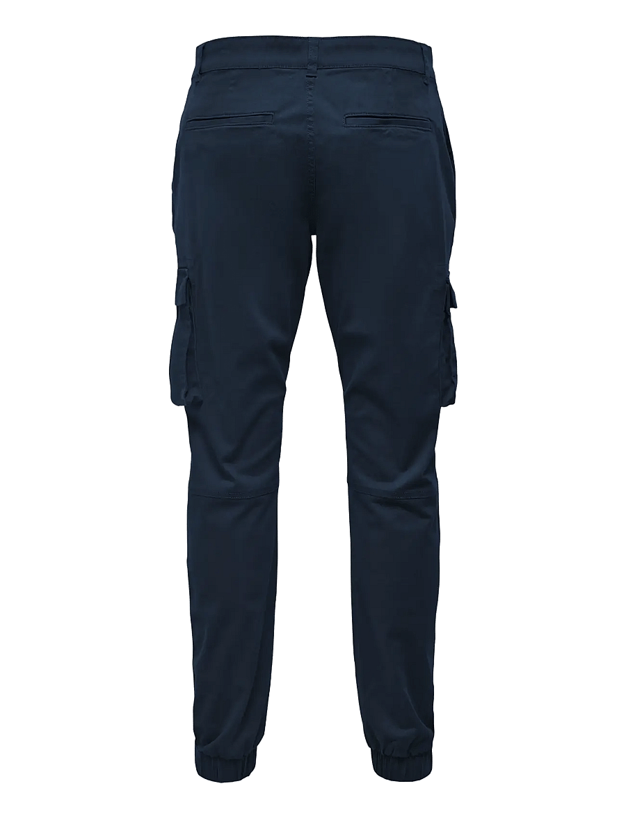 ONLY & SONS - ONSCAM STAGE CARGO CUFF LIFE 6687 NOOS - cargobukser - dress blues - 2