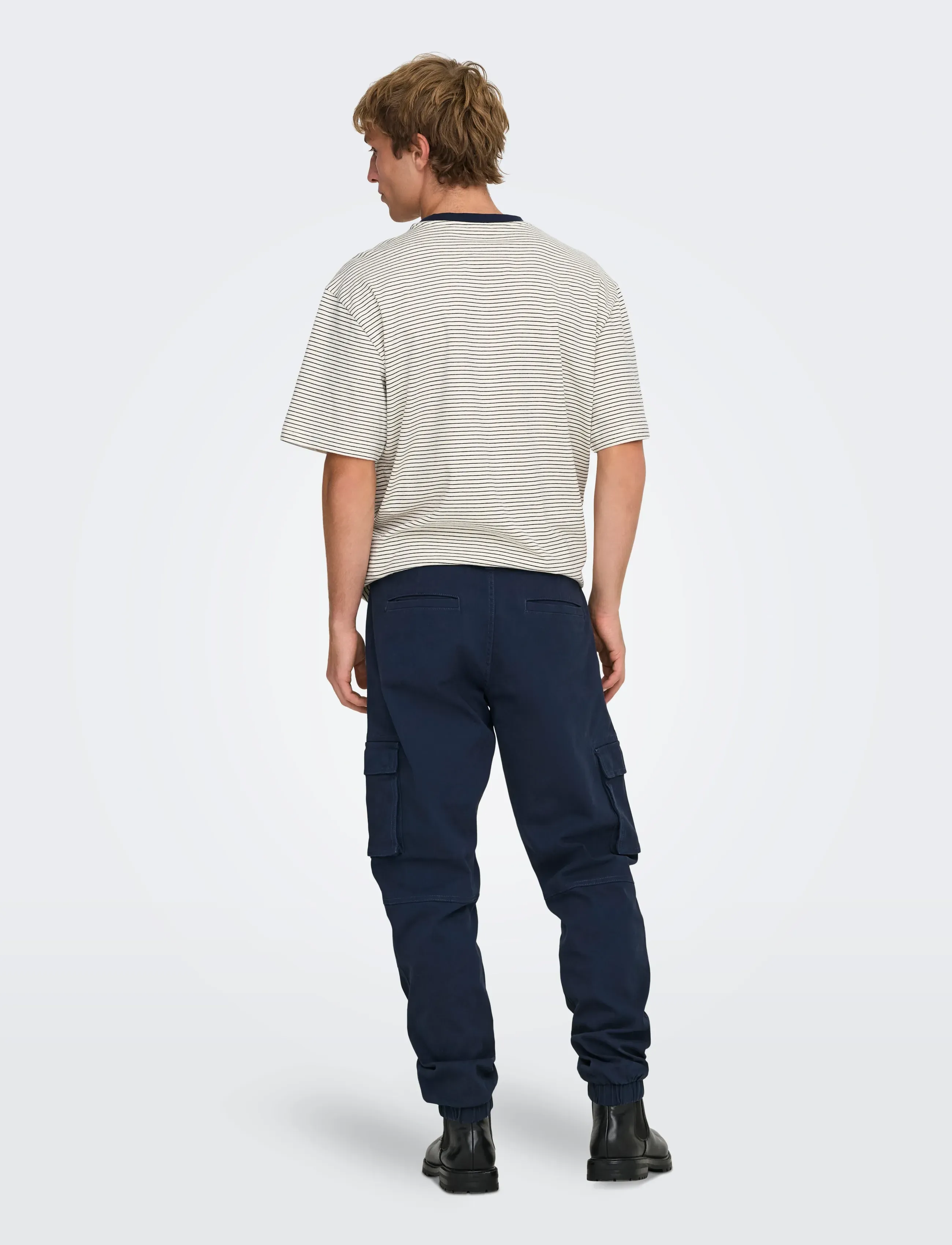 ONLY & SONS - ONSCAM STAGE CARGO CUFF LIFE 6687 NOOS - cargobukser - dress blues - 3