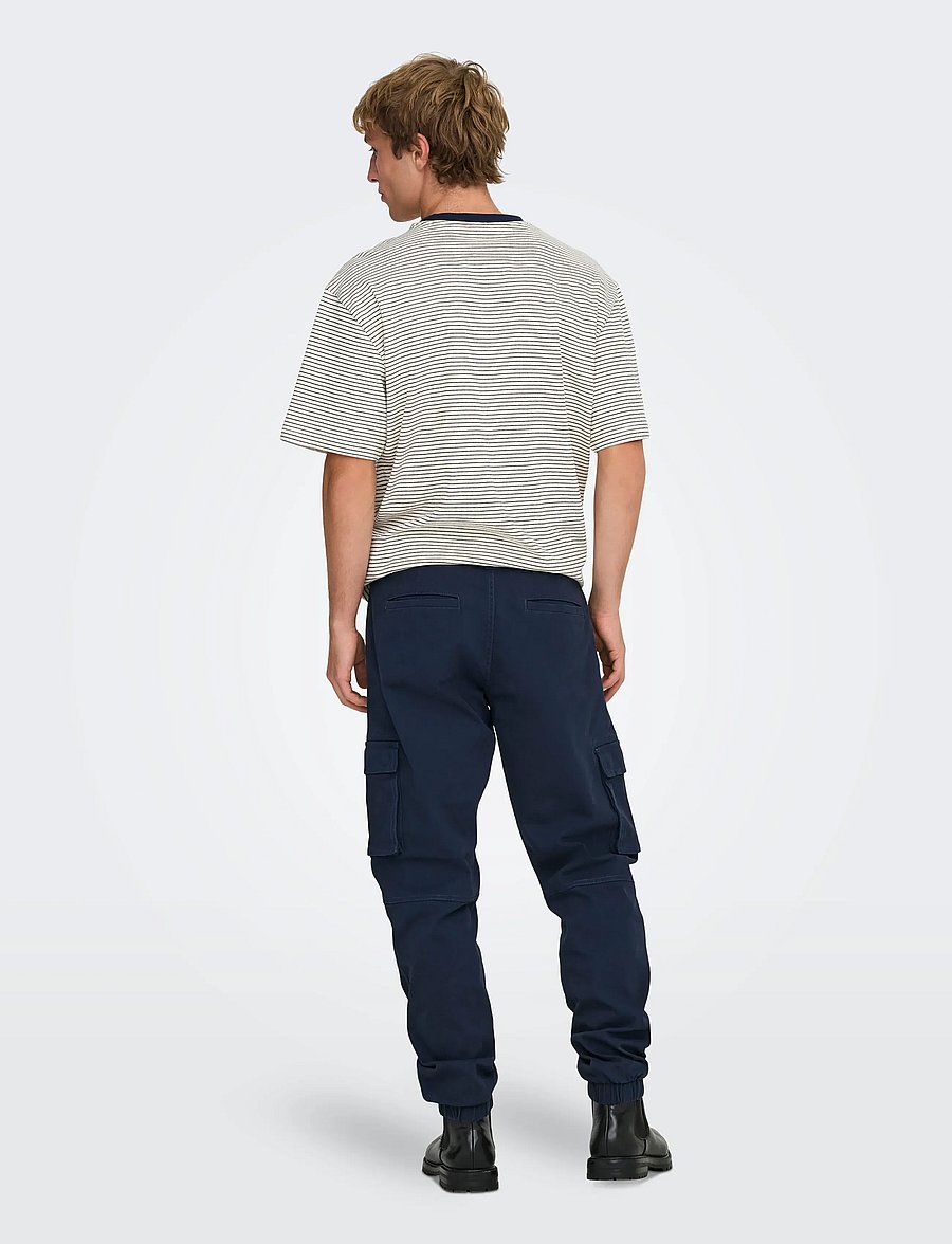 ONLY & SONS - ONSCAM STAGE CARGO CUFF LIFE 6687 NOOS - cargohosen - dress blues - 3