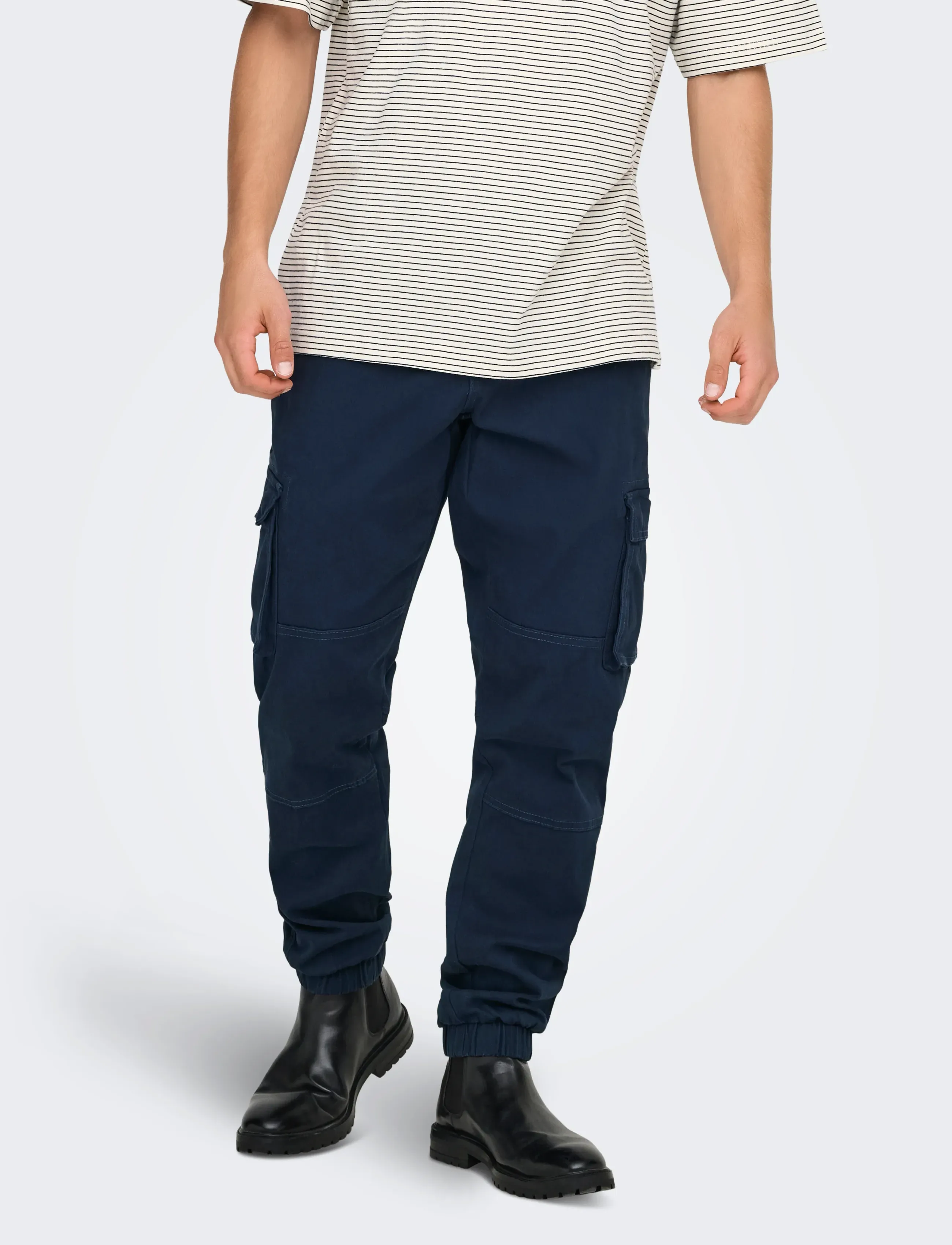 ONLY & SONS - ONSCAM STAGE CARGO CUFF LIFE 6687 NOOS - cargobukser - dress blues - 5