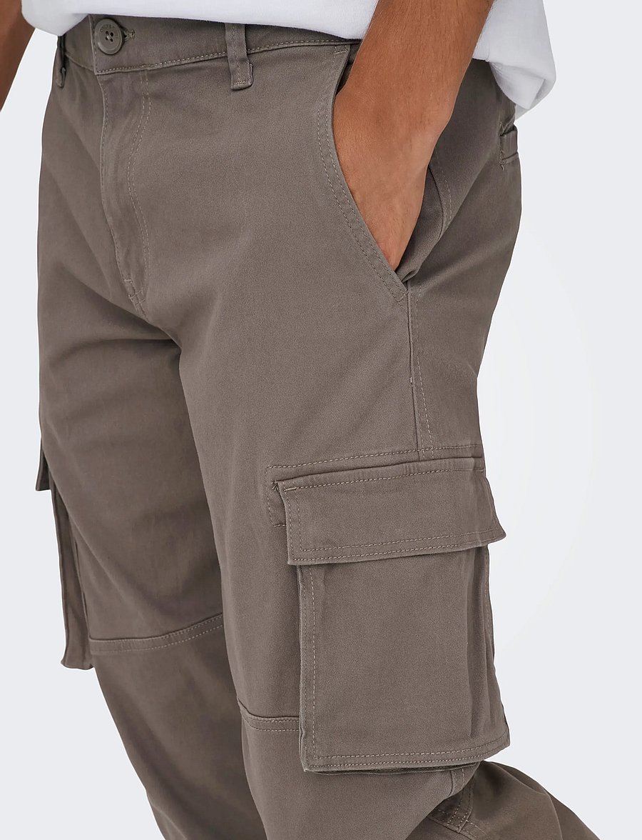 ONLY & SONS - ONSCAM STAGE CARGO CUFF LIFE 6687 NOOS - cargo-püksid - falcon - 5