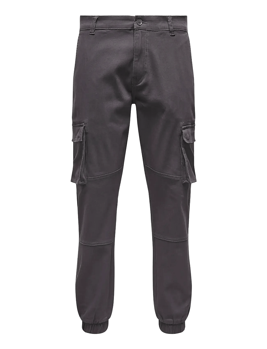 ONLY & SONS - ONSCAM STAGE CARGO CUFF LIFE 6687 NOOS - cargobukser - grey pinstripe - 1