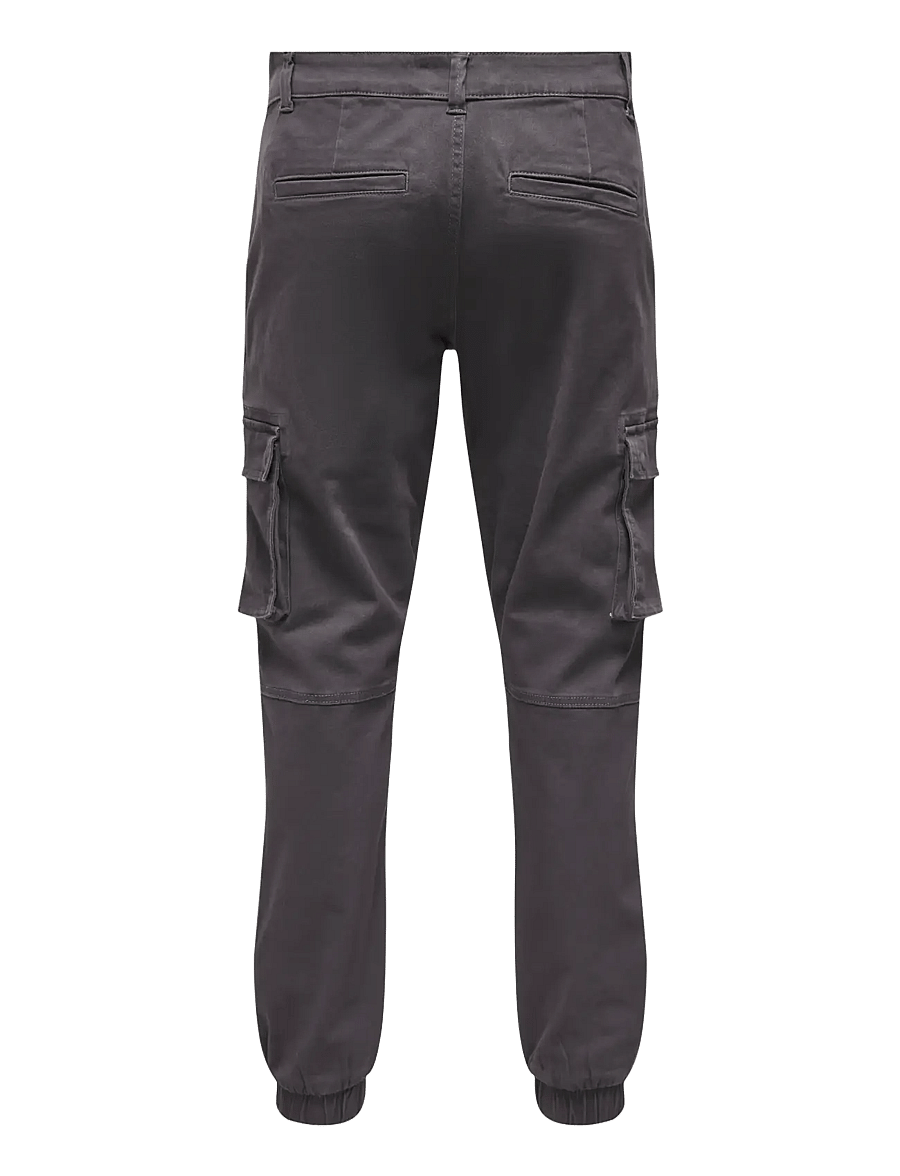 ONLY & SONS - ONSCAM STAGE CARGO CUFF LIFE 6687 NOOS - cargobukser - grey pinstripe - 2
