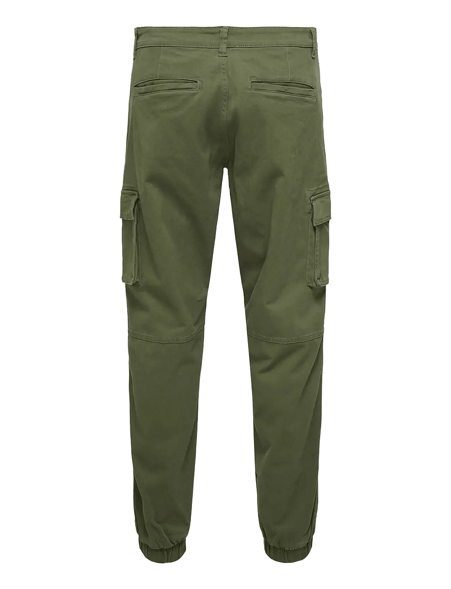ONLY & SONS - ONSCAM STAGE CARGO CUFF LIFE 6687 NOOS - cargo-püksid - olive night - 2
