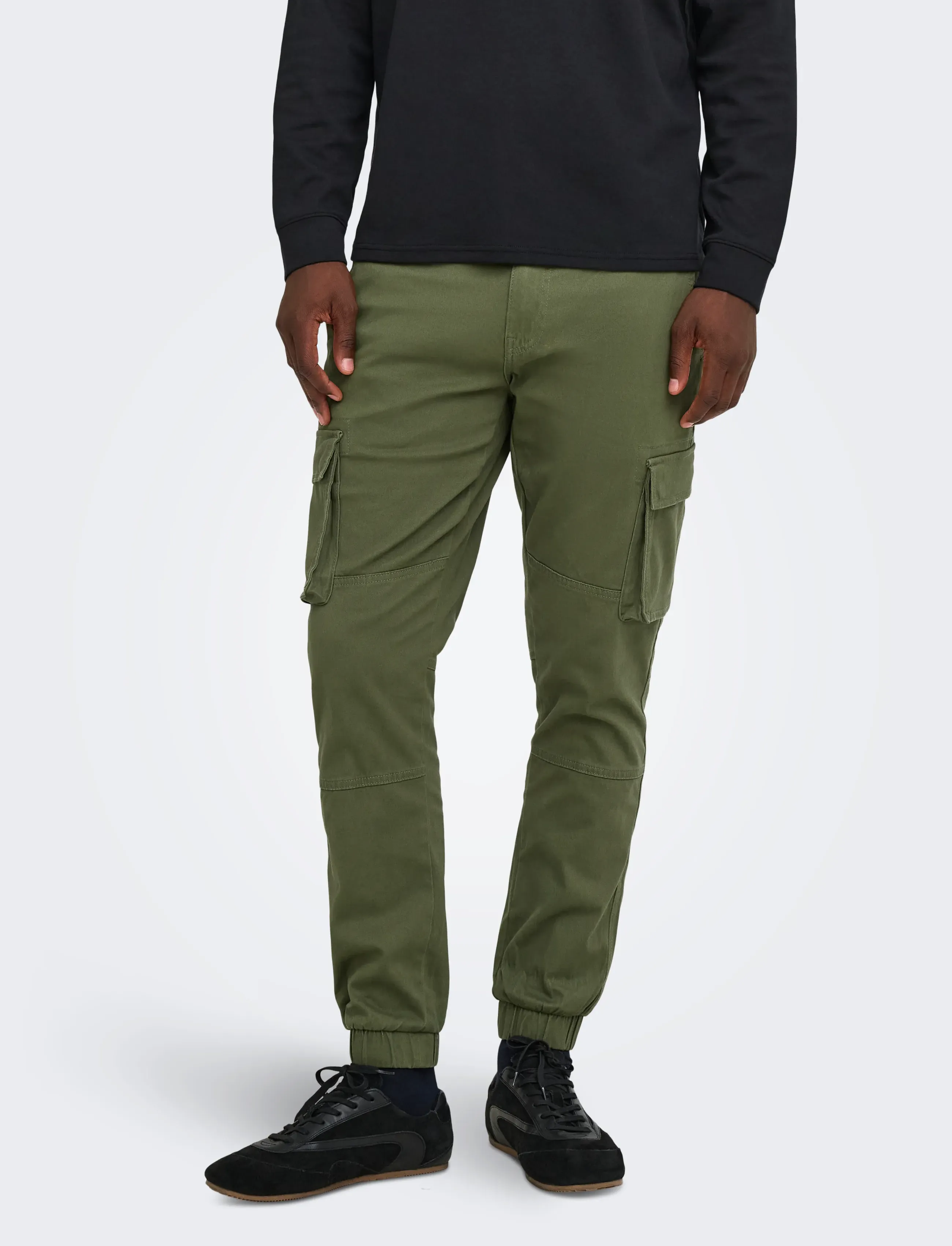 ONLY & SONS ONSCAM STAGE CARGO CUFF LIFE 6687 NOOS - Tøj - OLIVE NIGHT / khaki/green